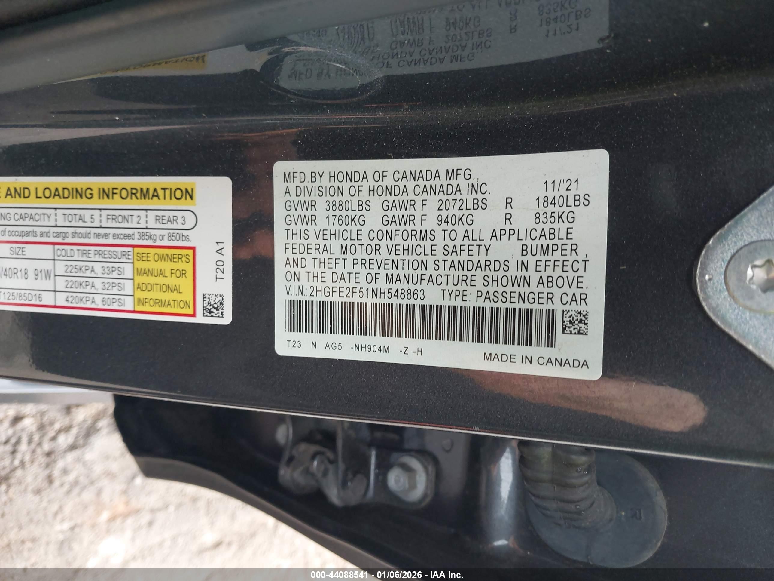 HONDA CIVIC image 9