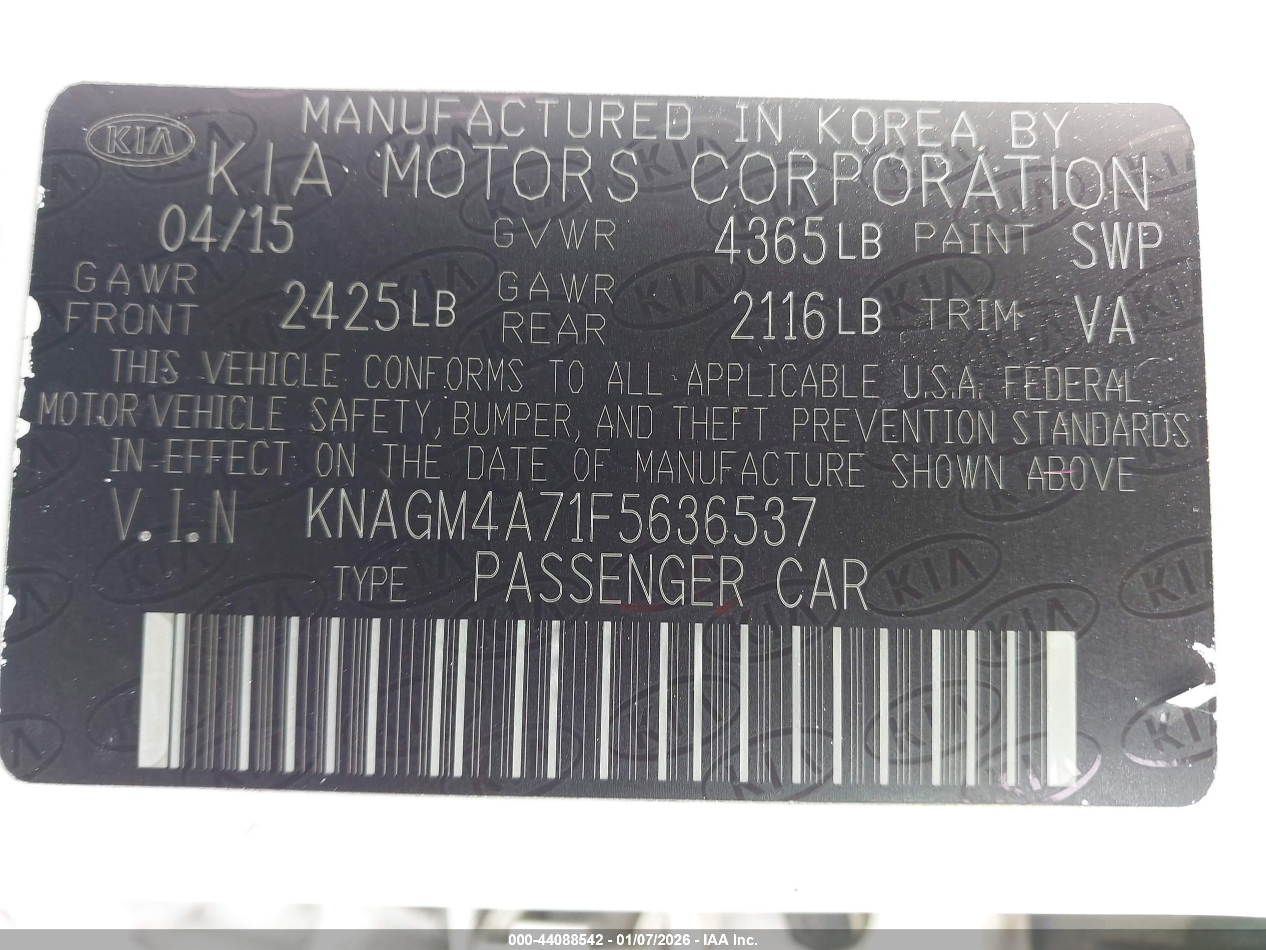 KIA OPTIMA image 9