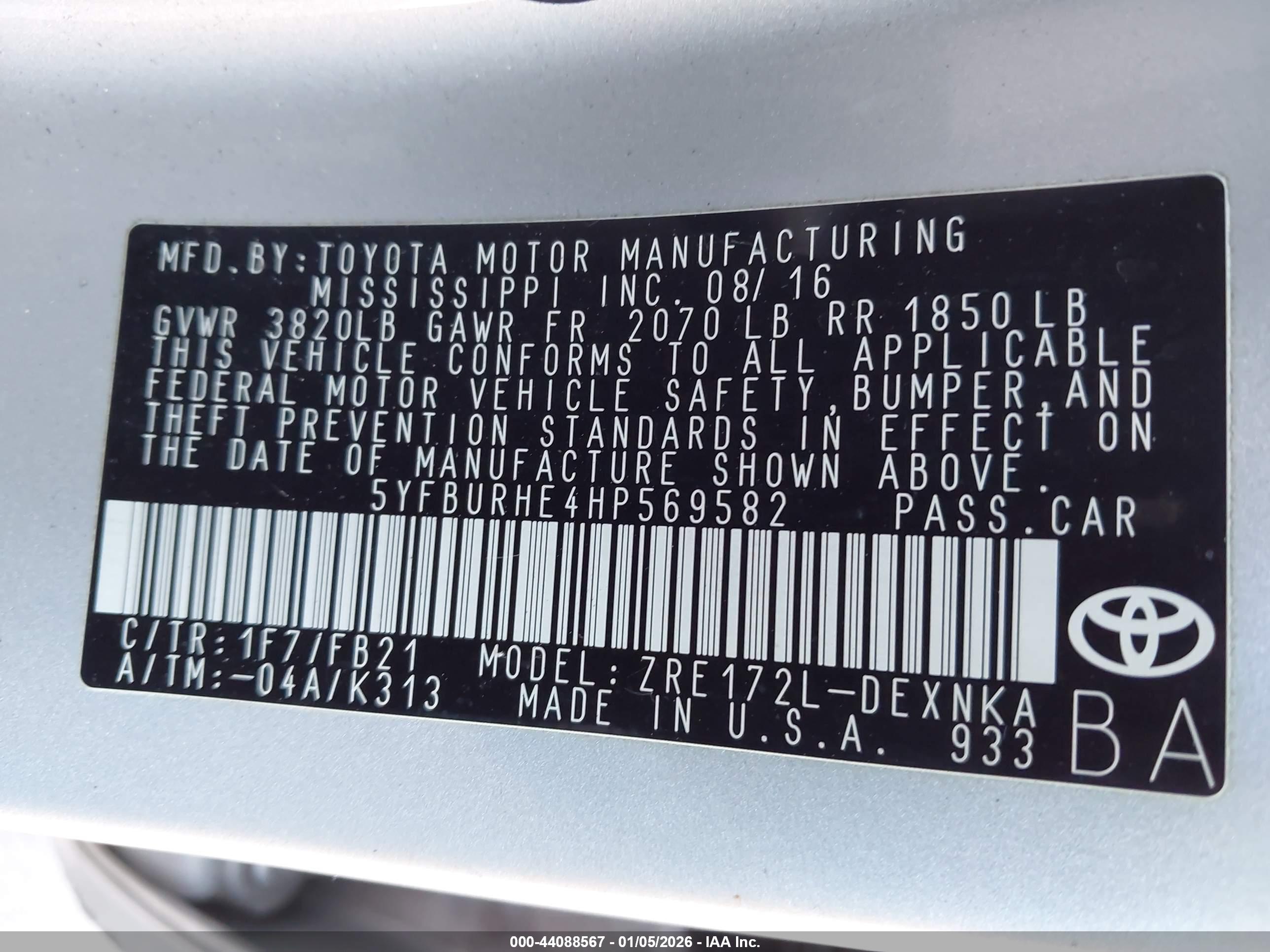 TOYOTA COROLLA image 9