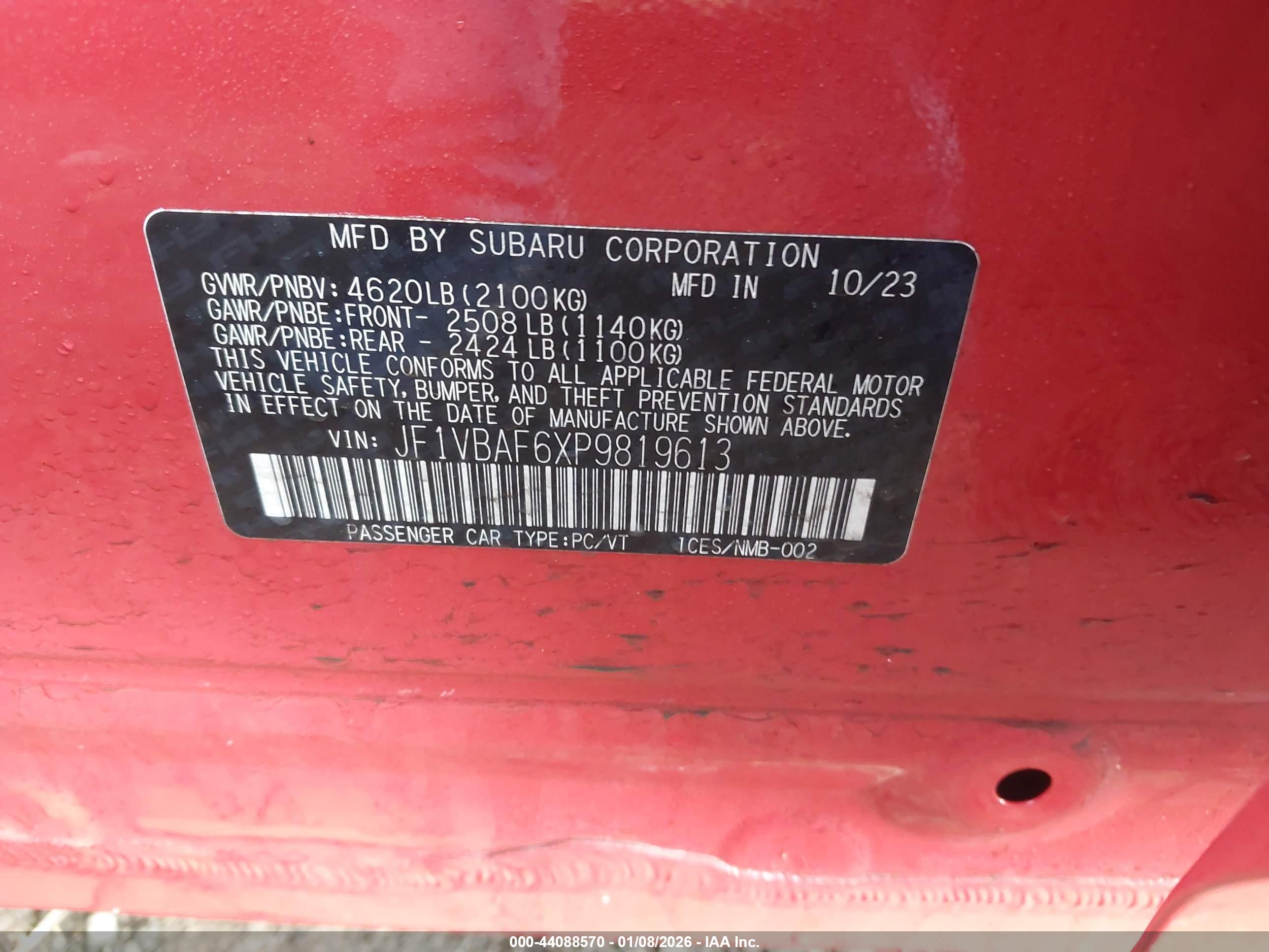 SUBARU WRX image 9