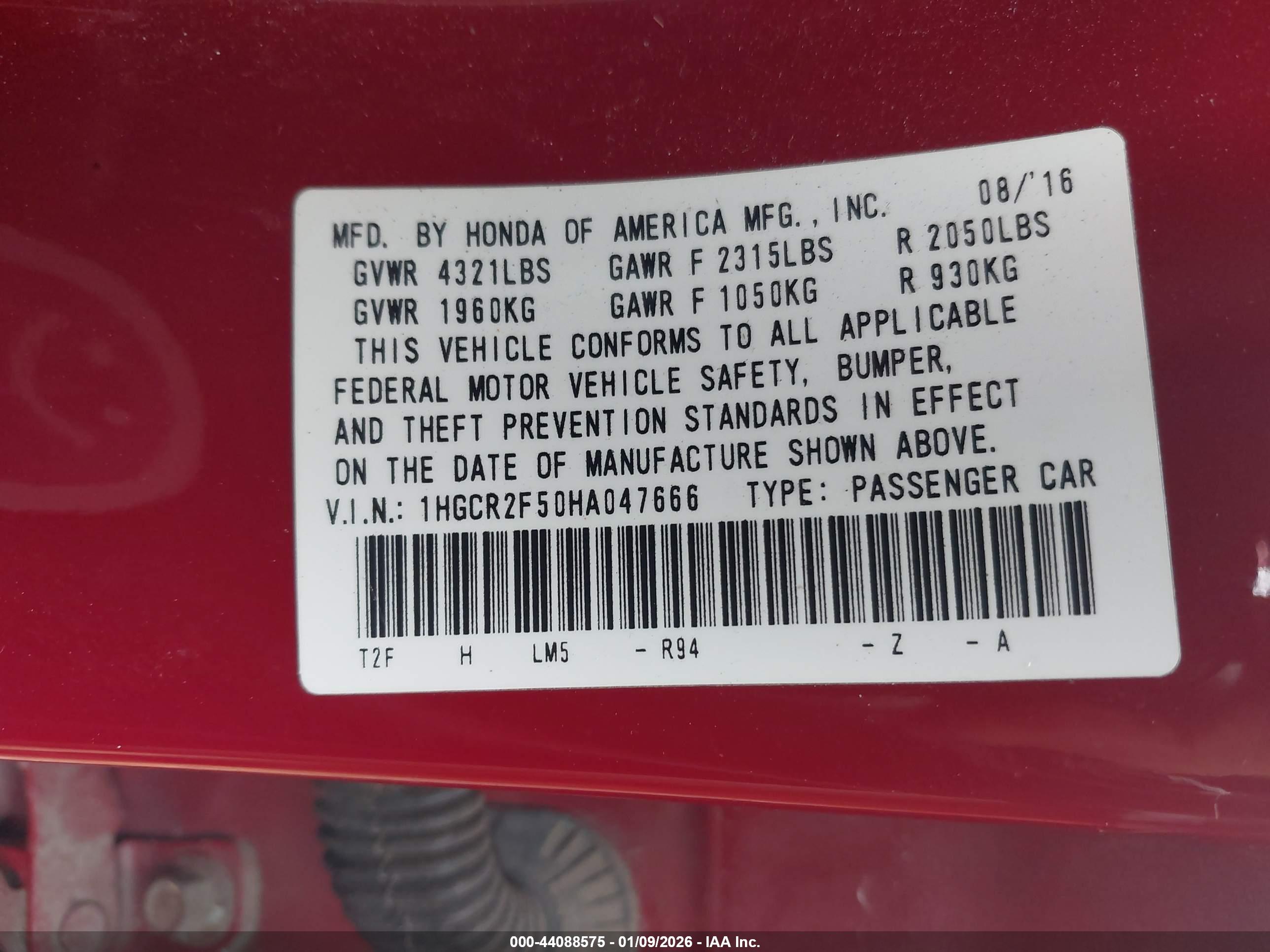 HONDA ACCORD image 9