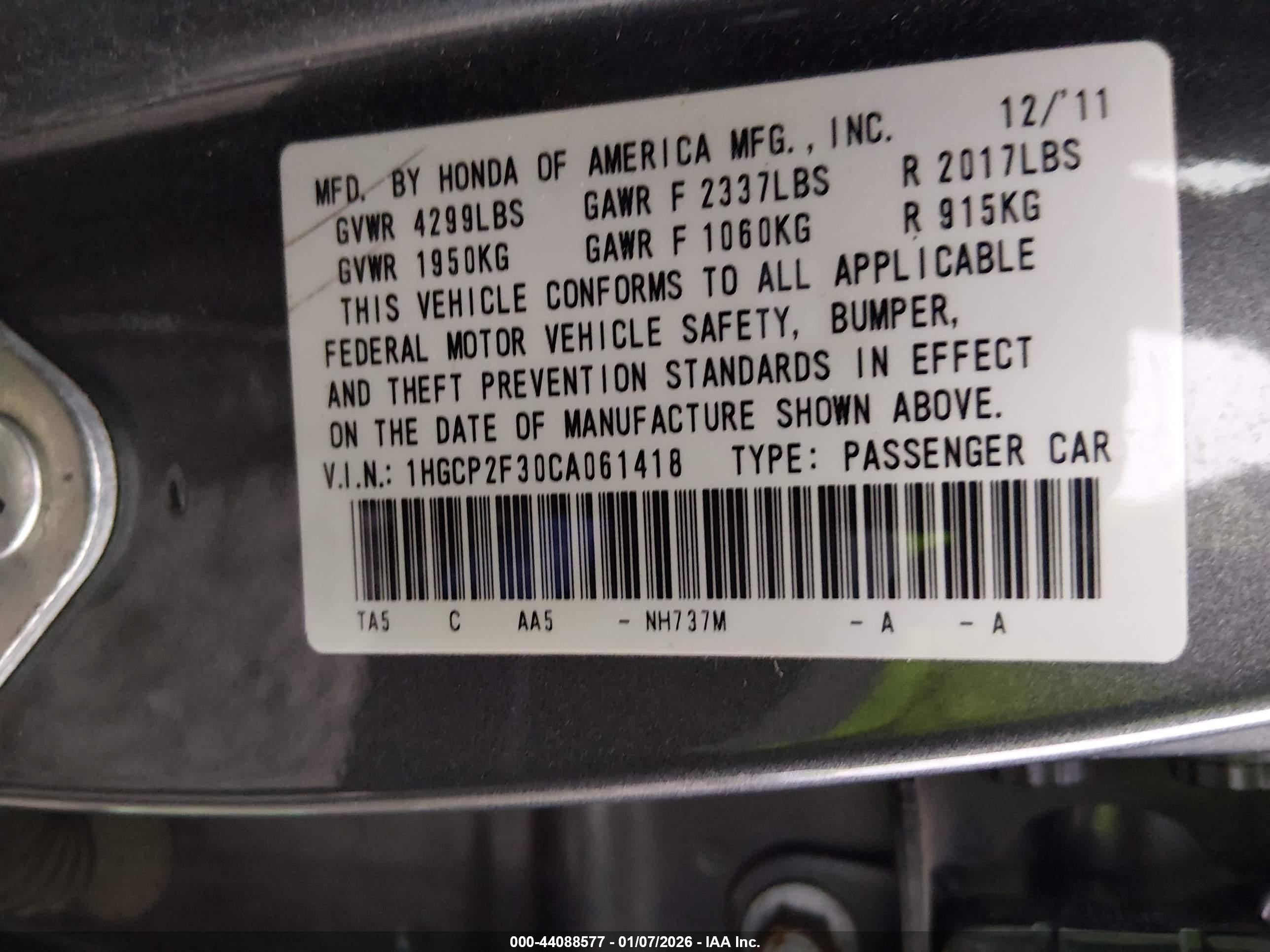 HONDA ACCORD image 9