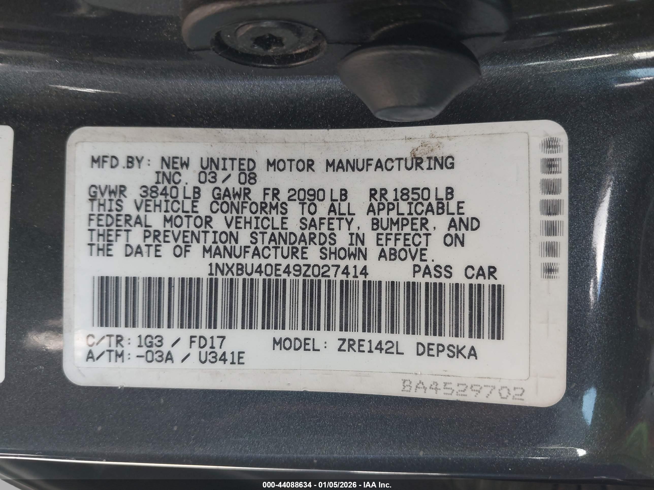 TOYOTA COROLLA image 9
