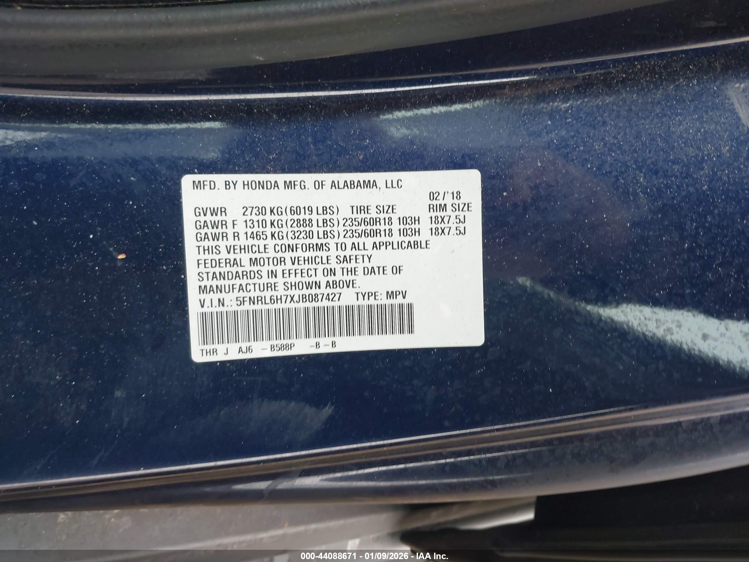 HONDA ODYSSEY image 9
