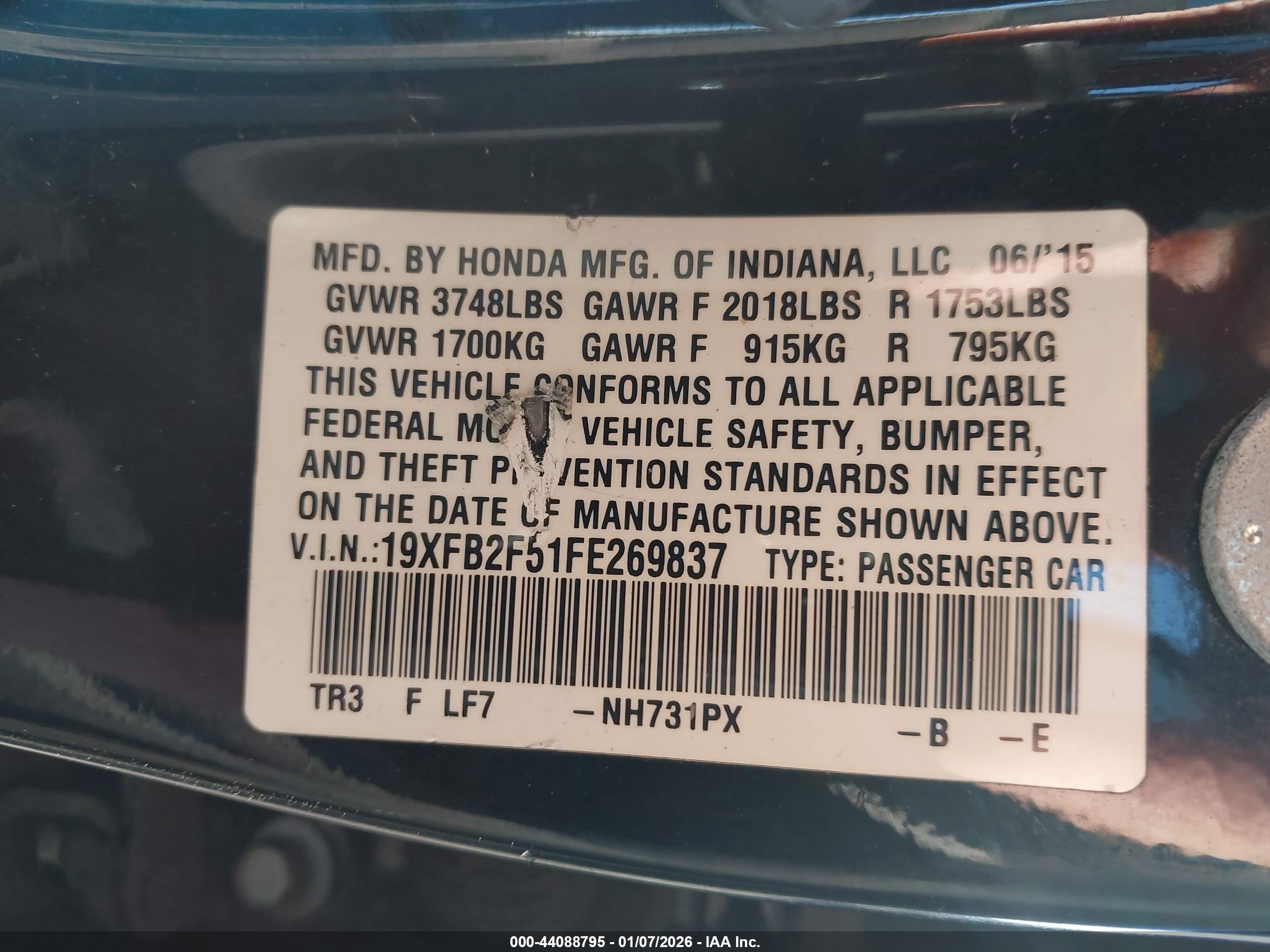 HONDA CIVIC image 9