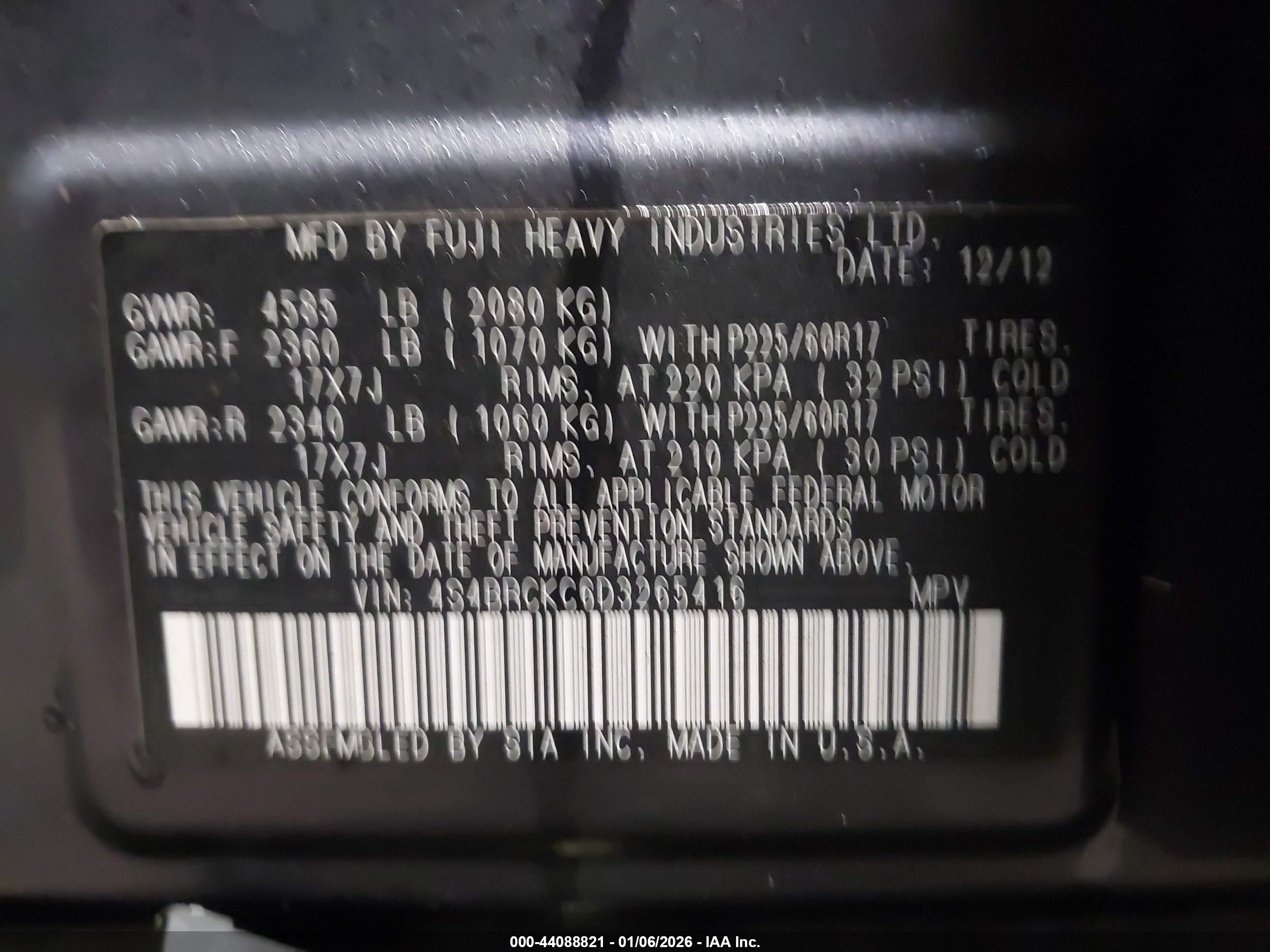SUBARU OUTBACK image 9