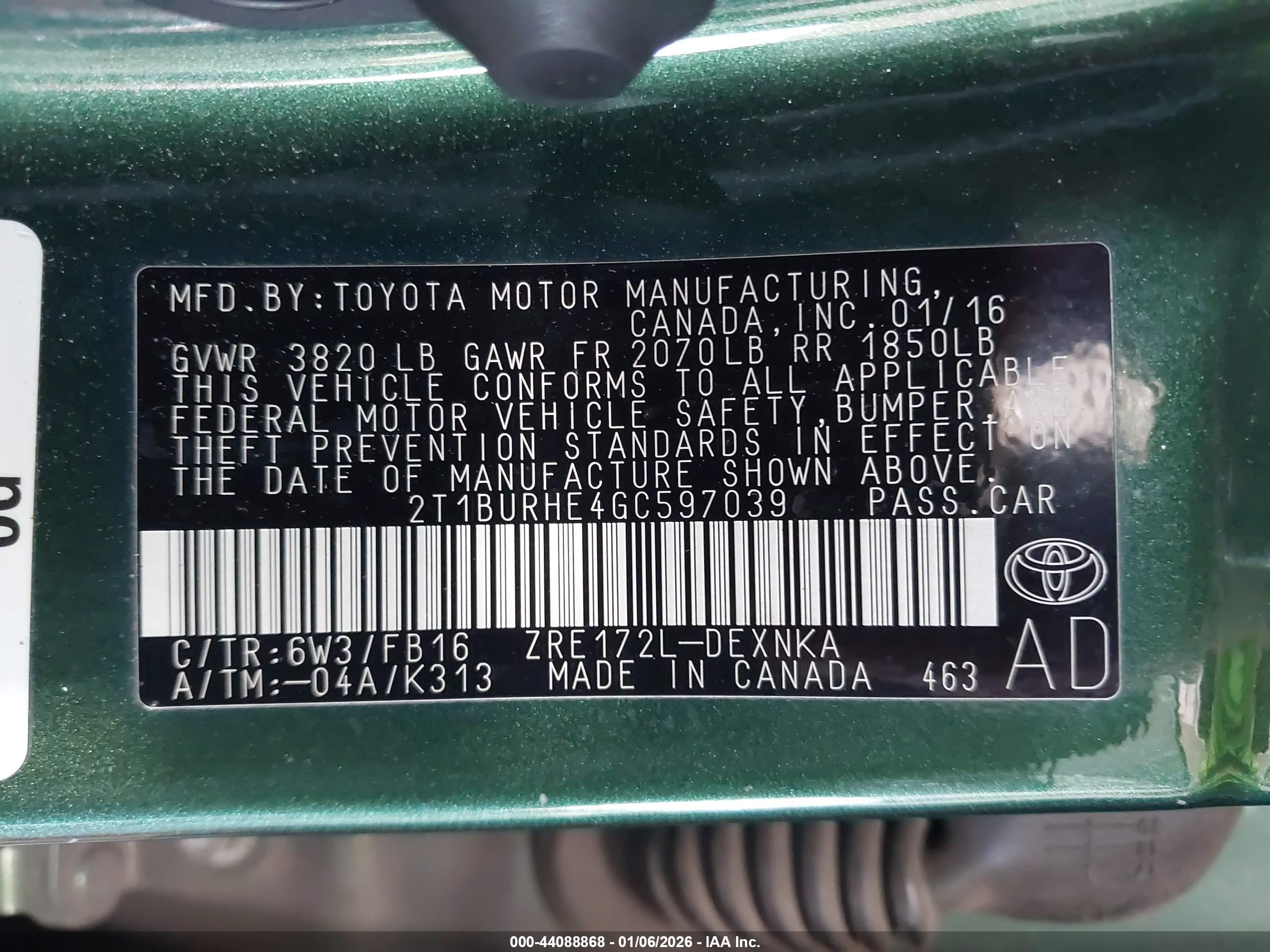 TOYOTA COROLLA image 9