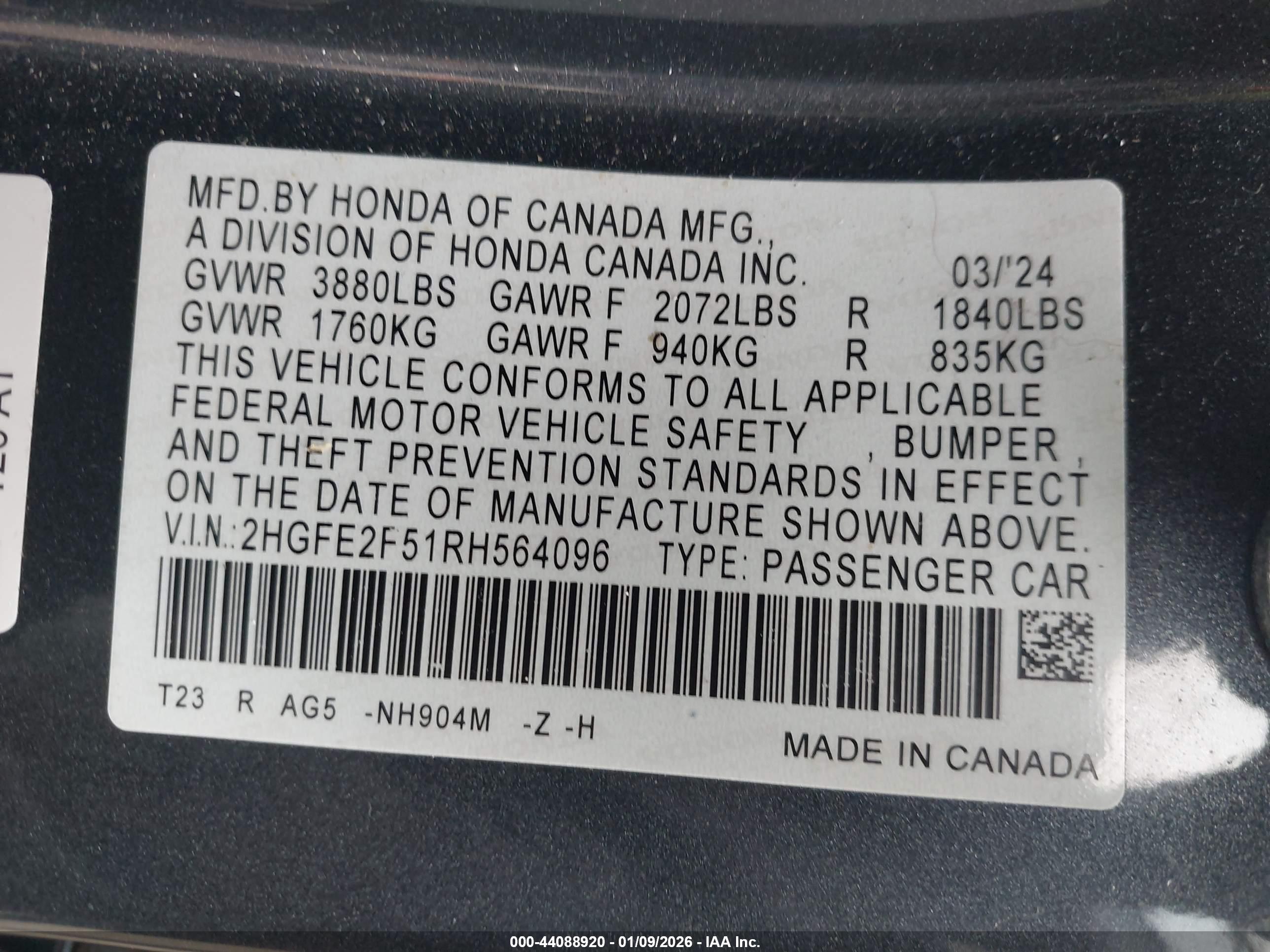 HONDA CIVIC image 9