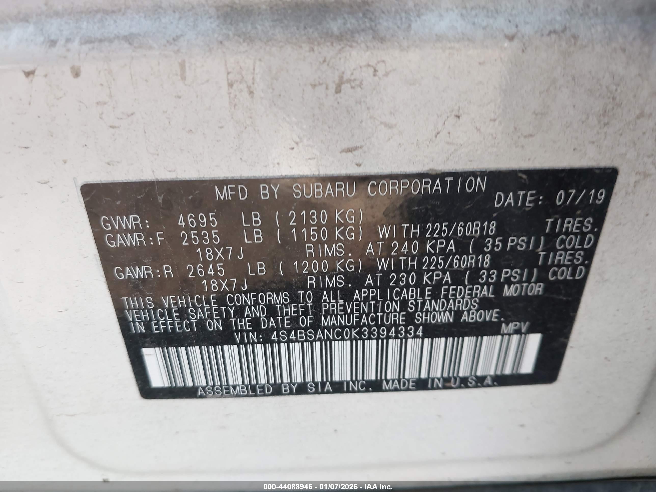 SUBARU OUTBACK image 9
