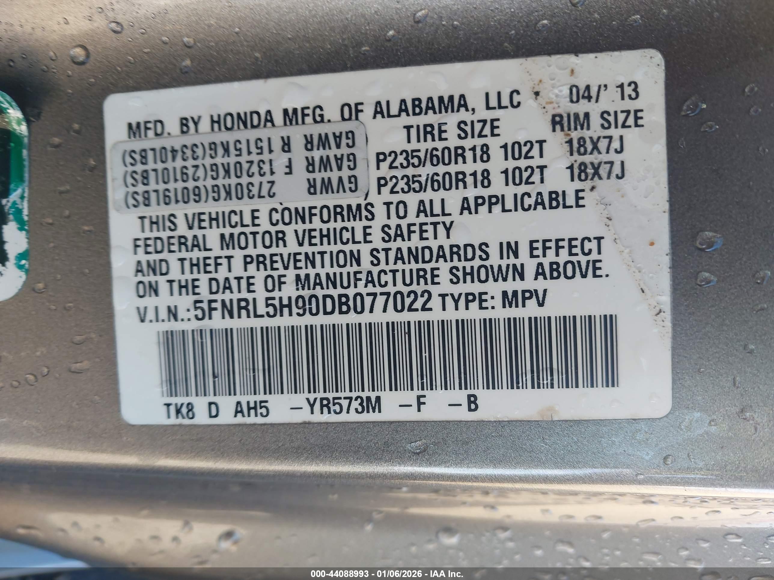 HONDA ODYSSEY image 9