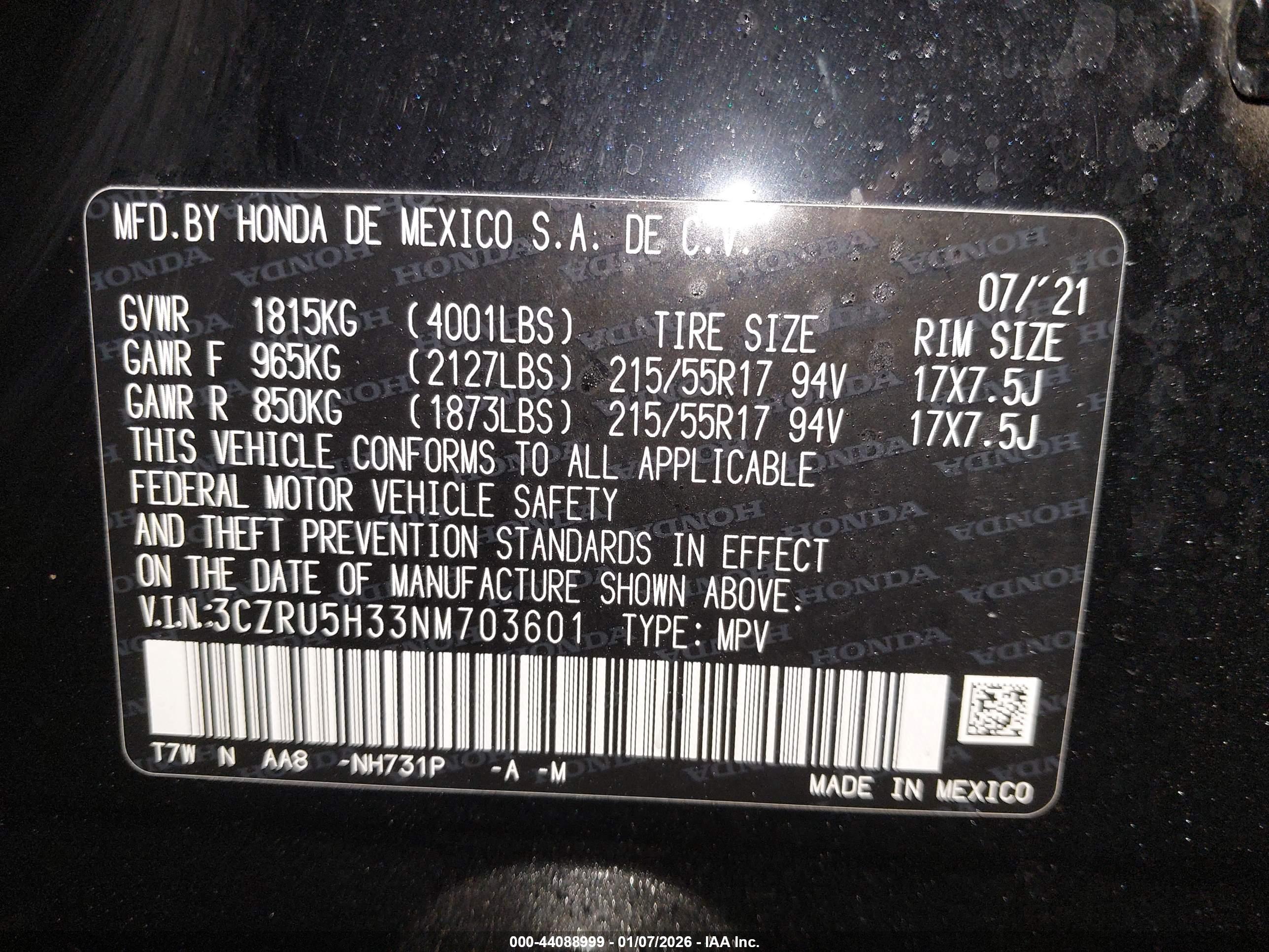 HONDA HR-V image 9