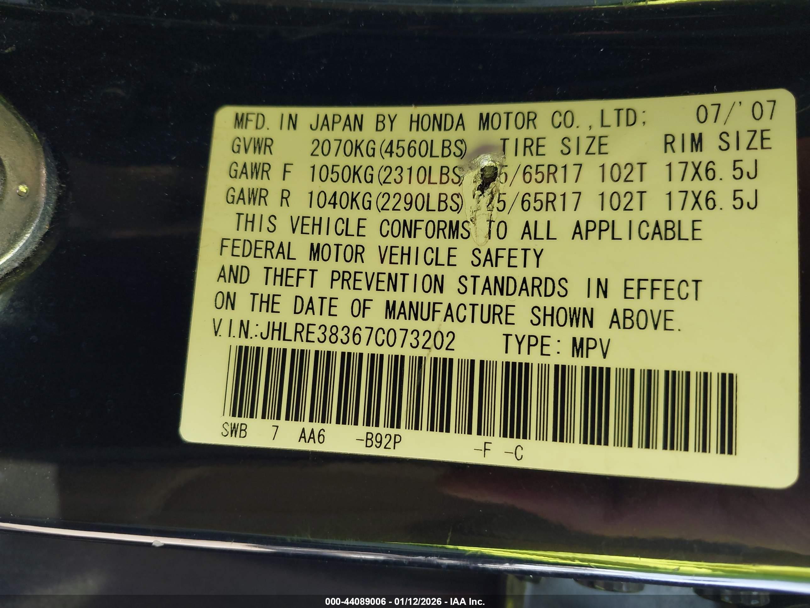 HONDA CR-V image 9