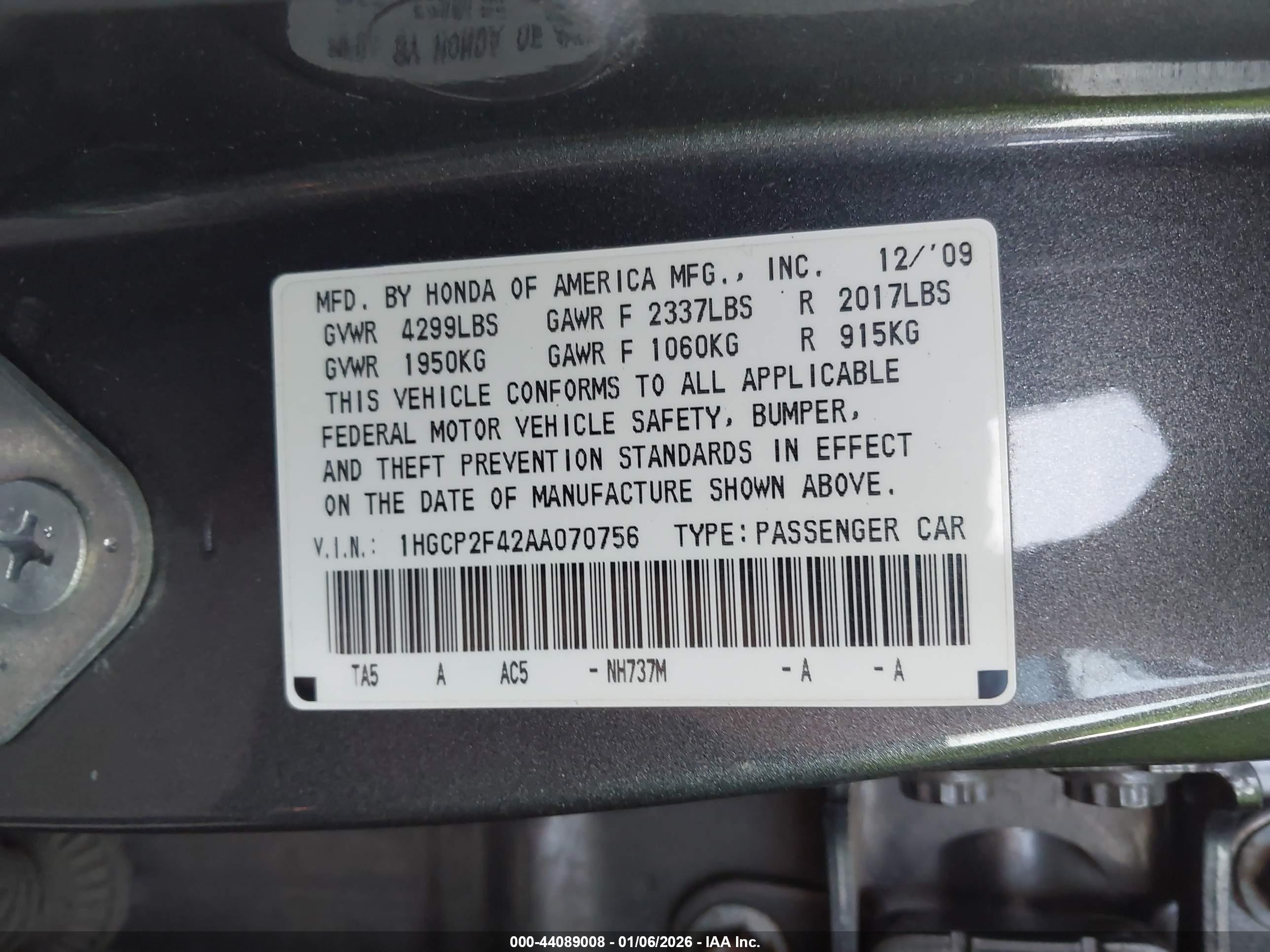 HONDA ACCORD image 9