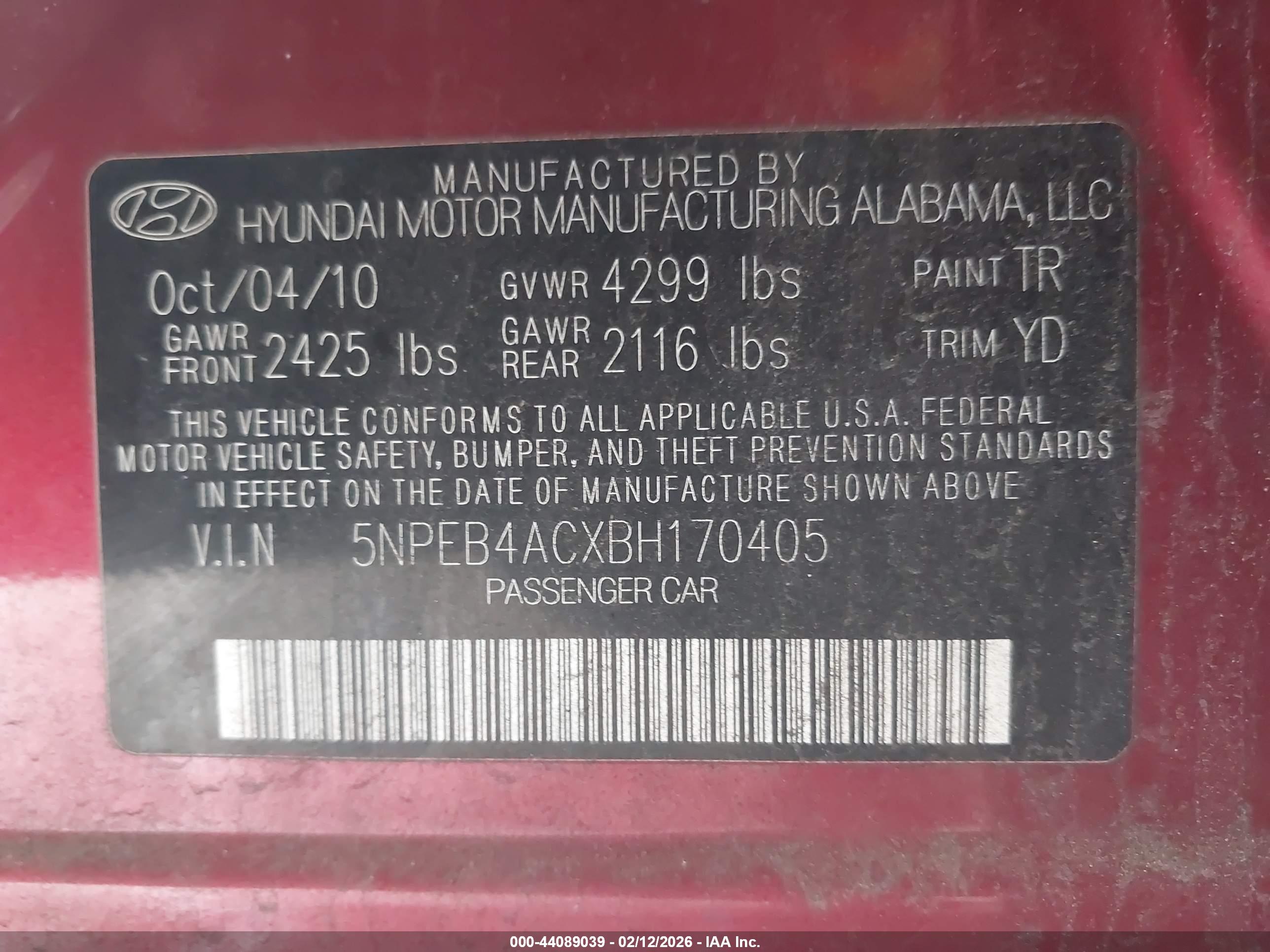HYUNDAI SONATA image 9