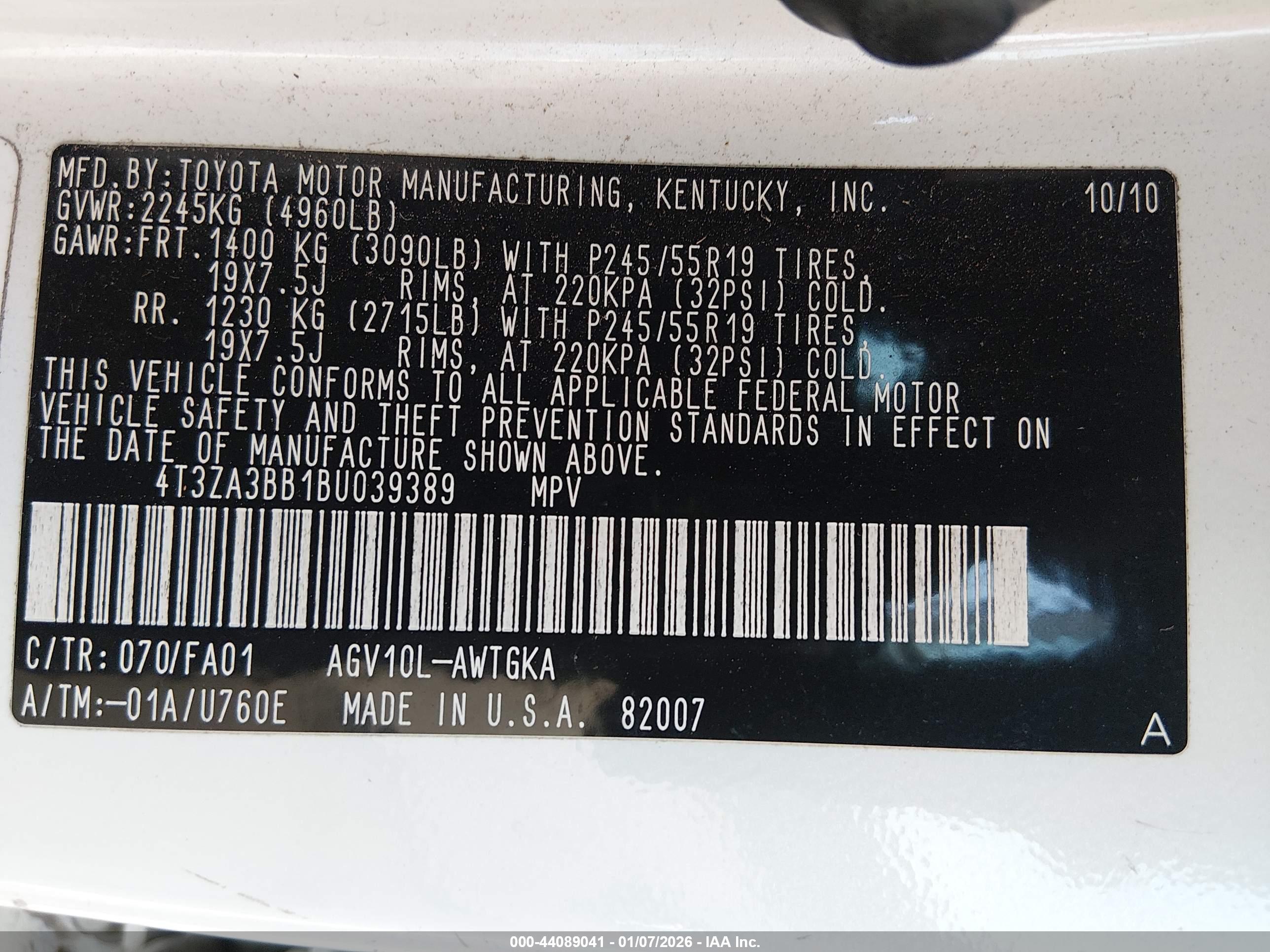 TOYOTA VENZA image 9