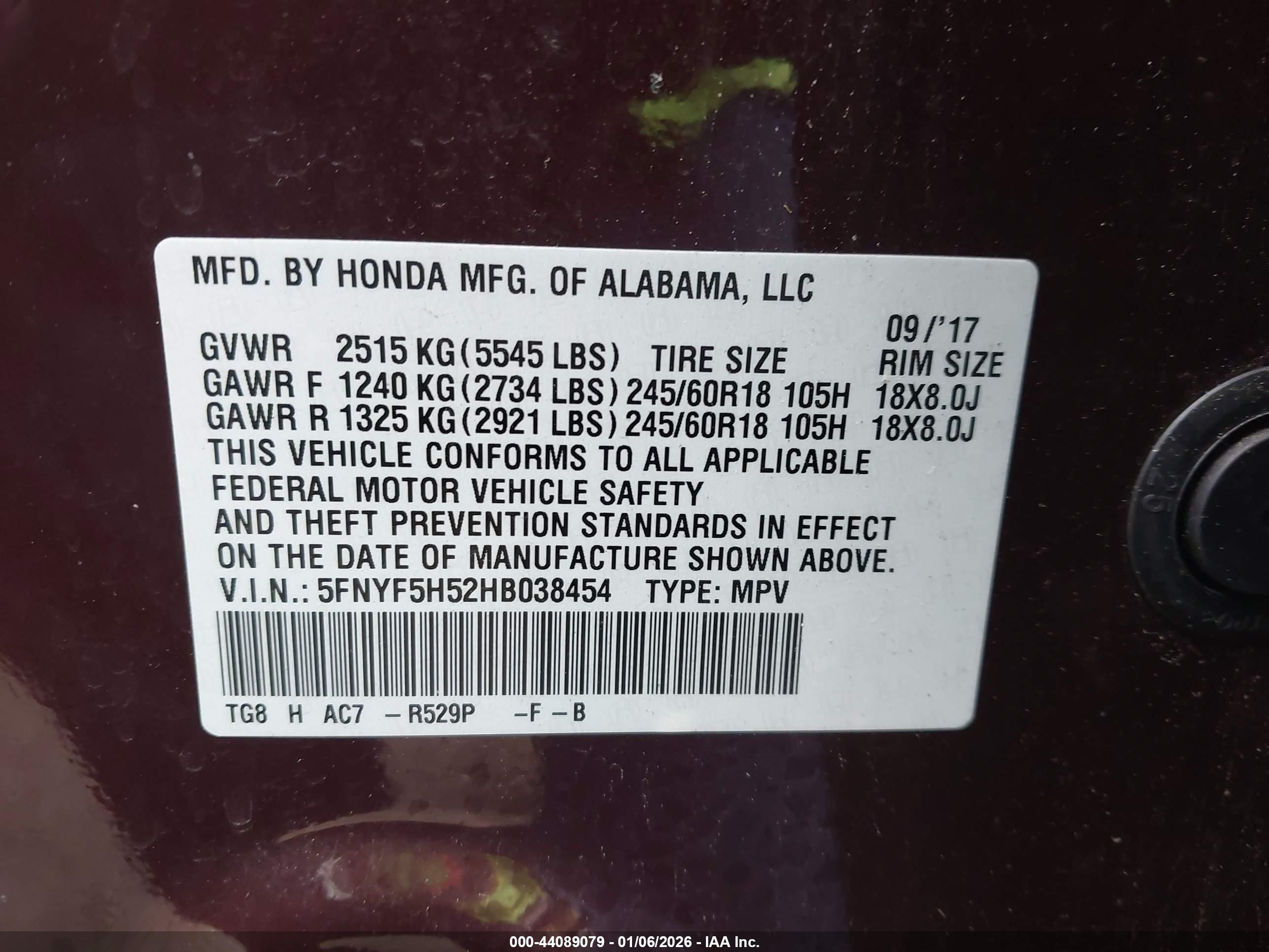 HONDA PILOT image 9