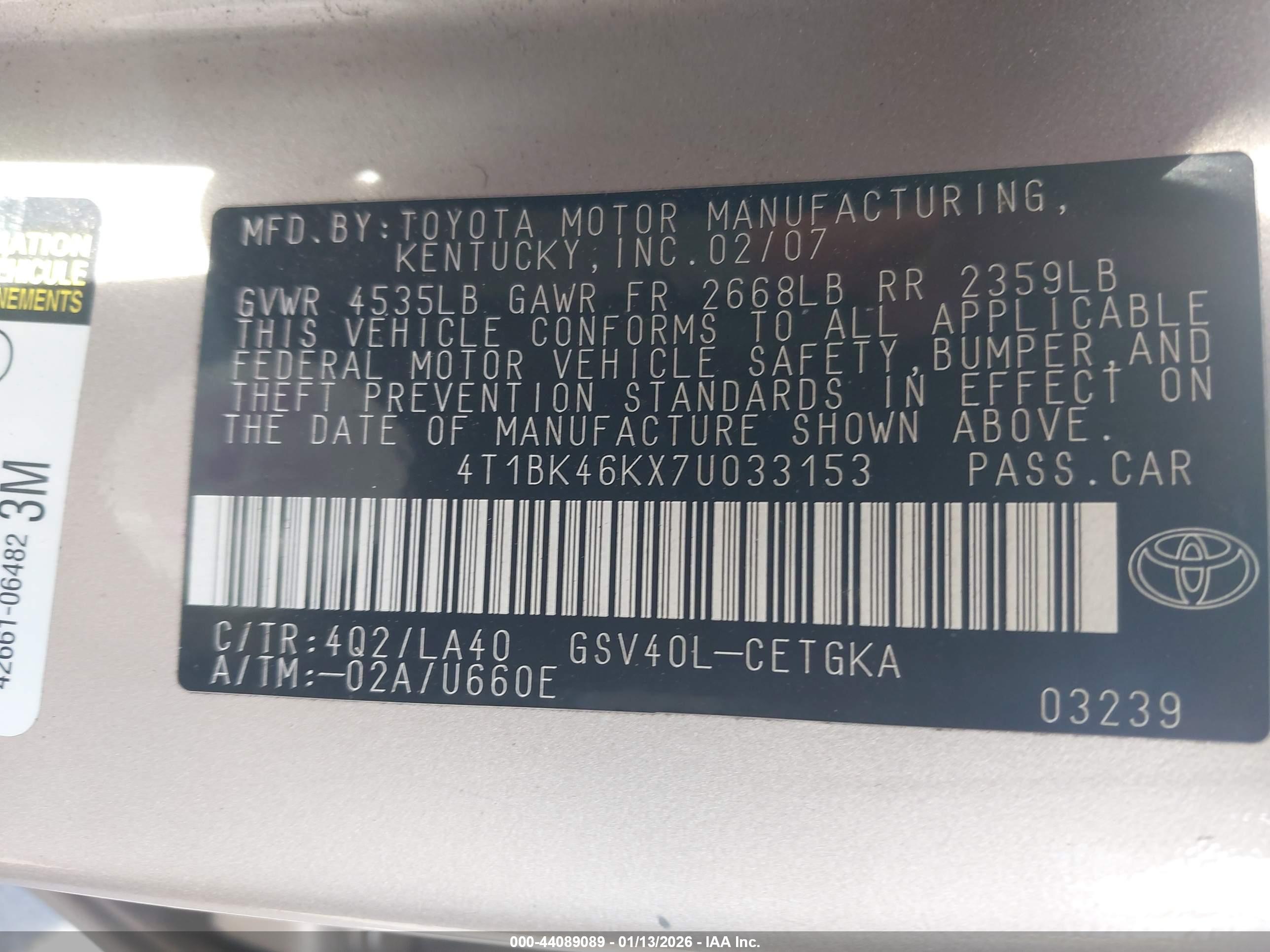TOYOTA CAMRY image 9