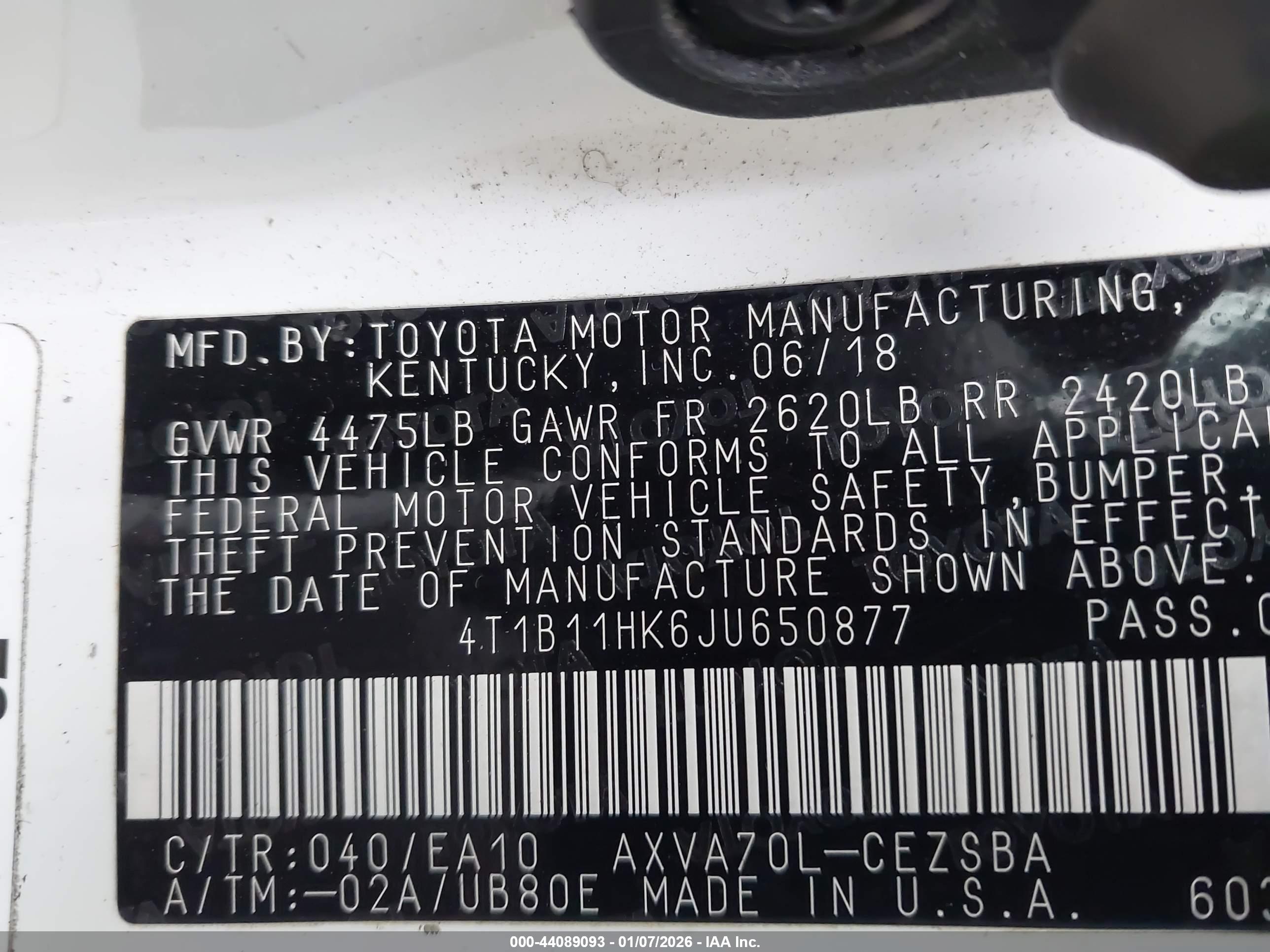 TOYOTA CAMRY image 9