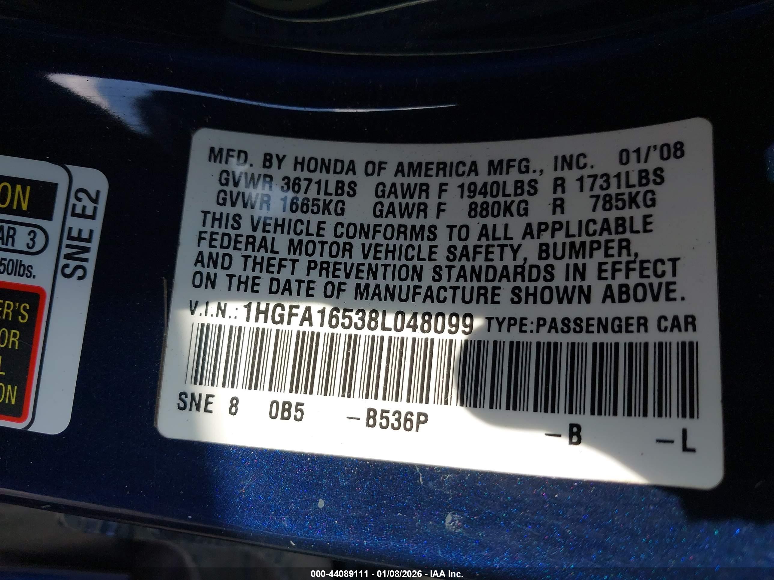 HONDA CIVIC image 9