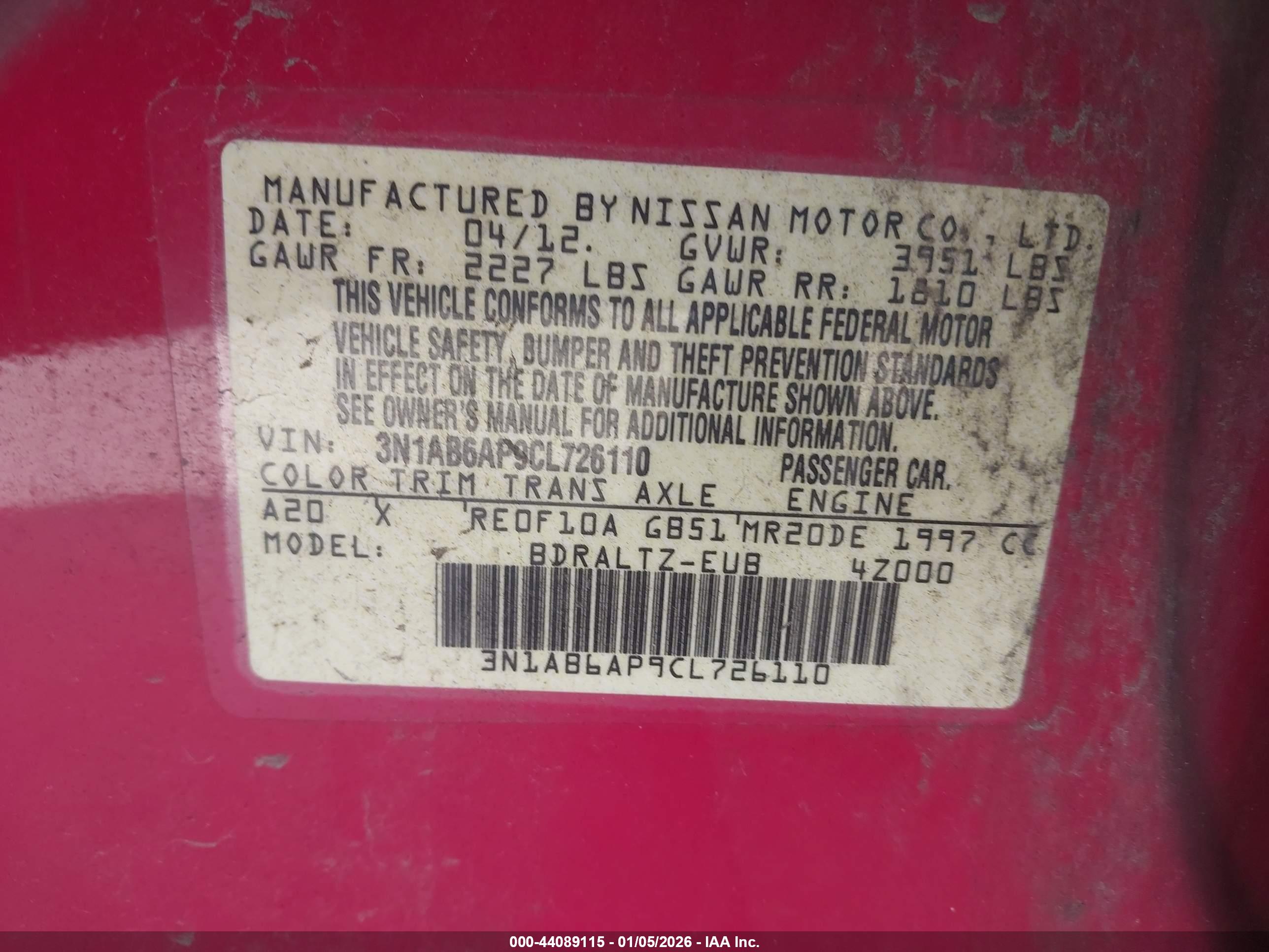NISSAN SENTRA image 9