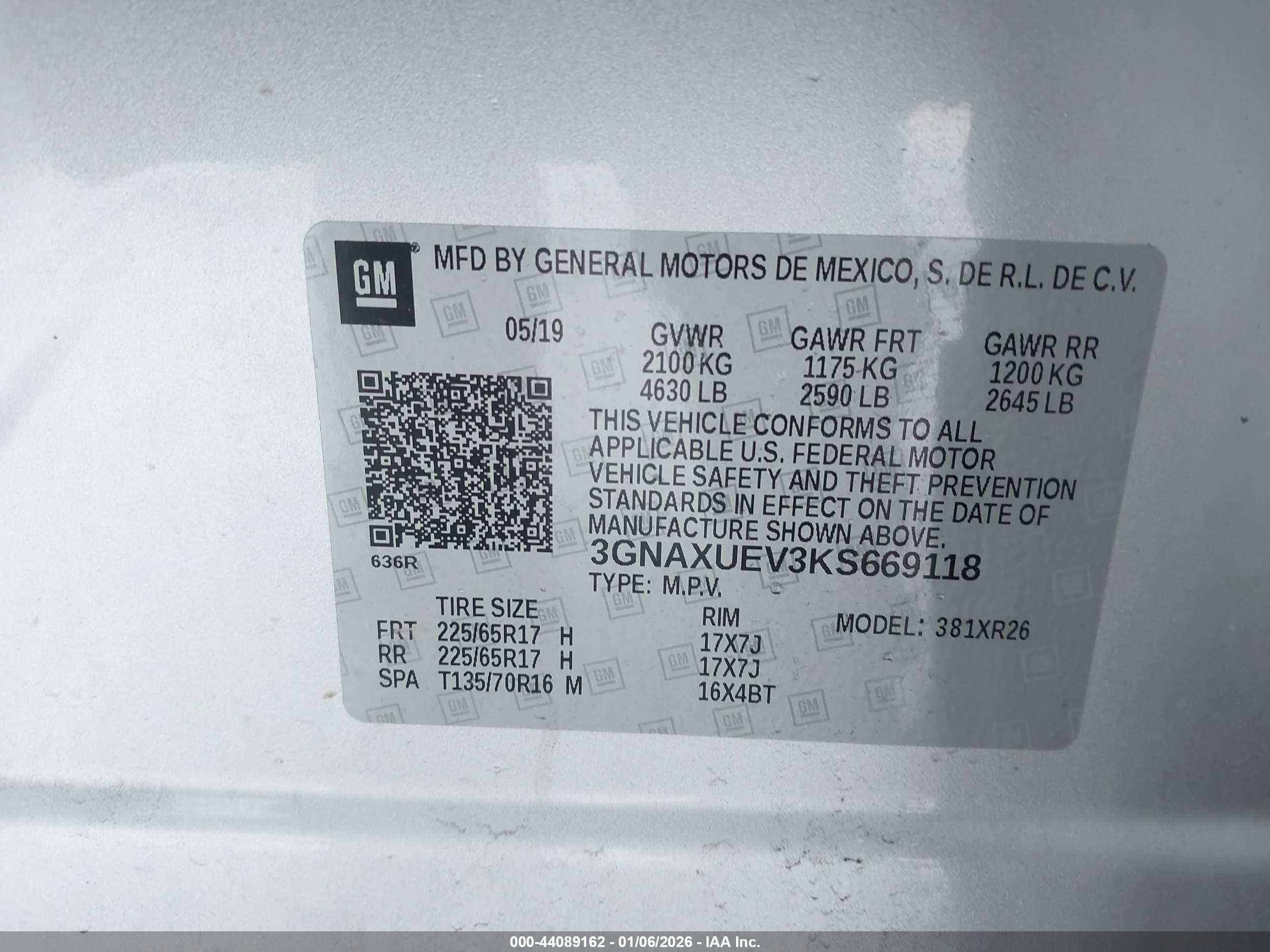 CHEVROLET EQUINOX image 9