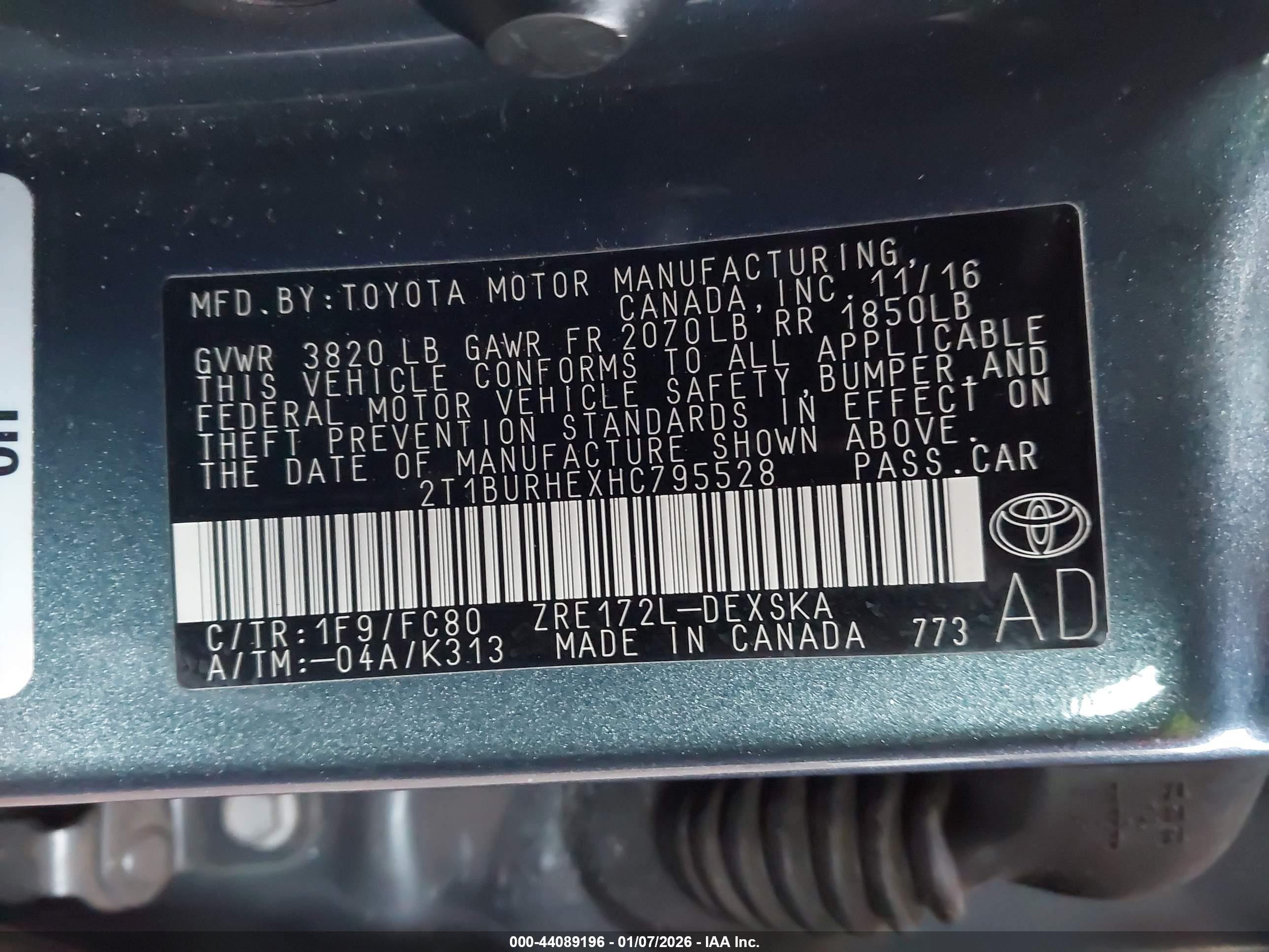 TOYOTA COROLLA image 9