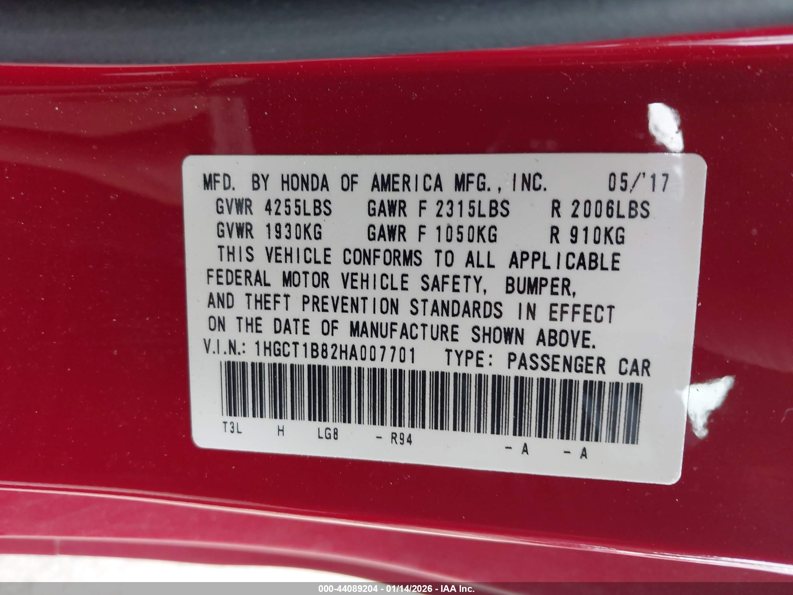 HONDA ACCORD image 9