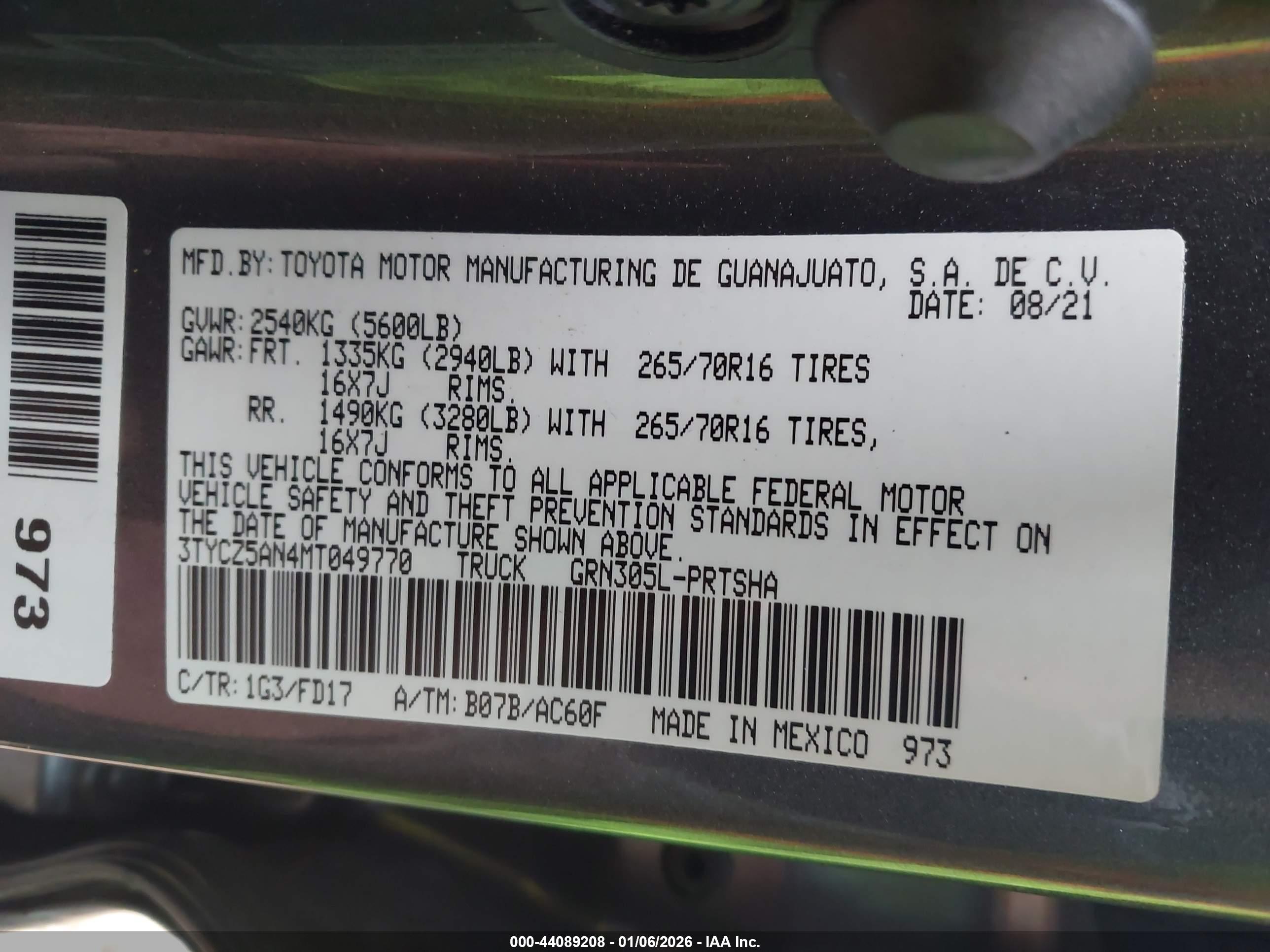 TOYOTA TACOMA image 9