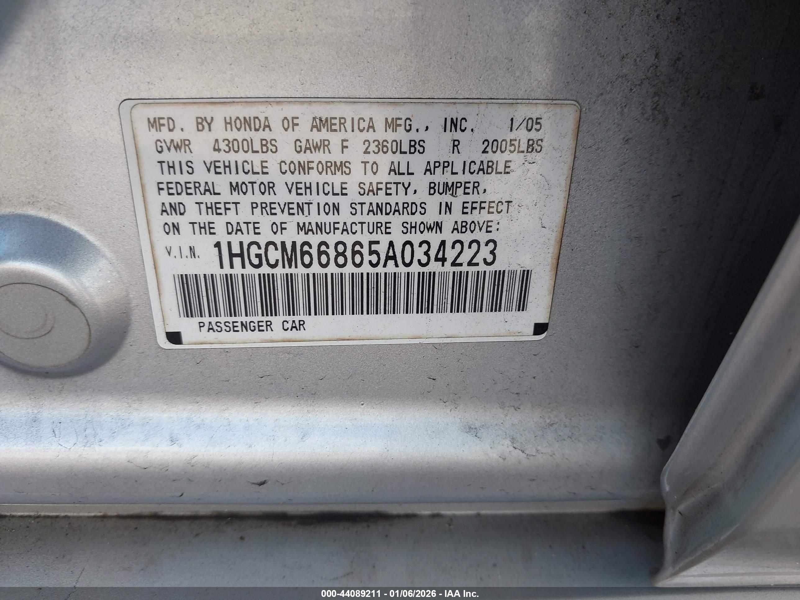HONDA ACCORD image 9