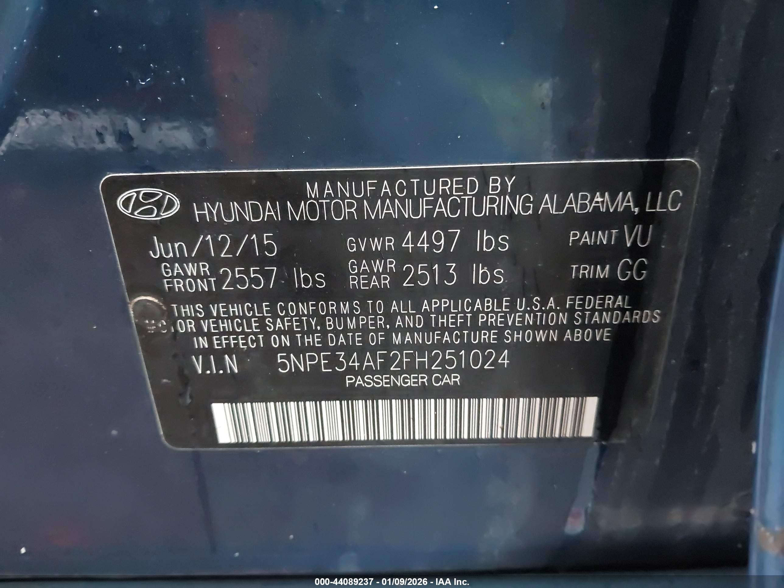HYUNDAI SONATA image 9