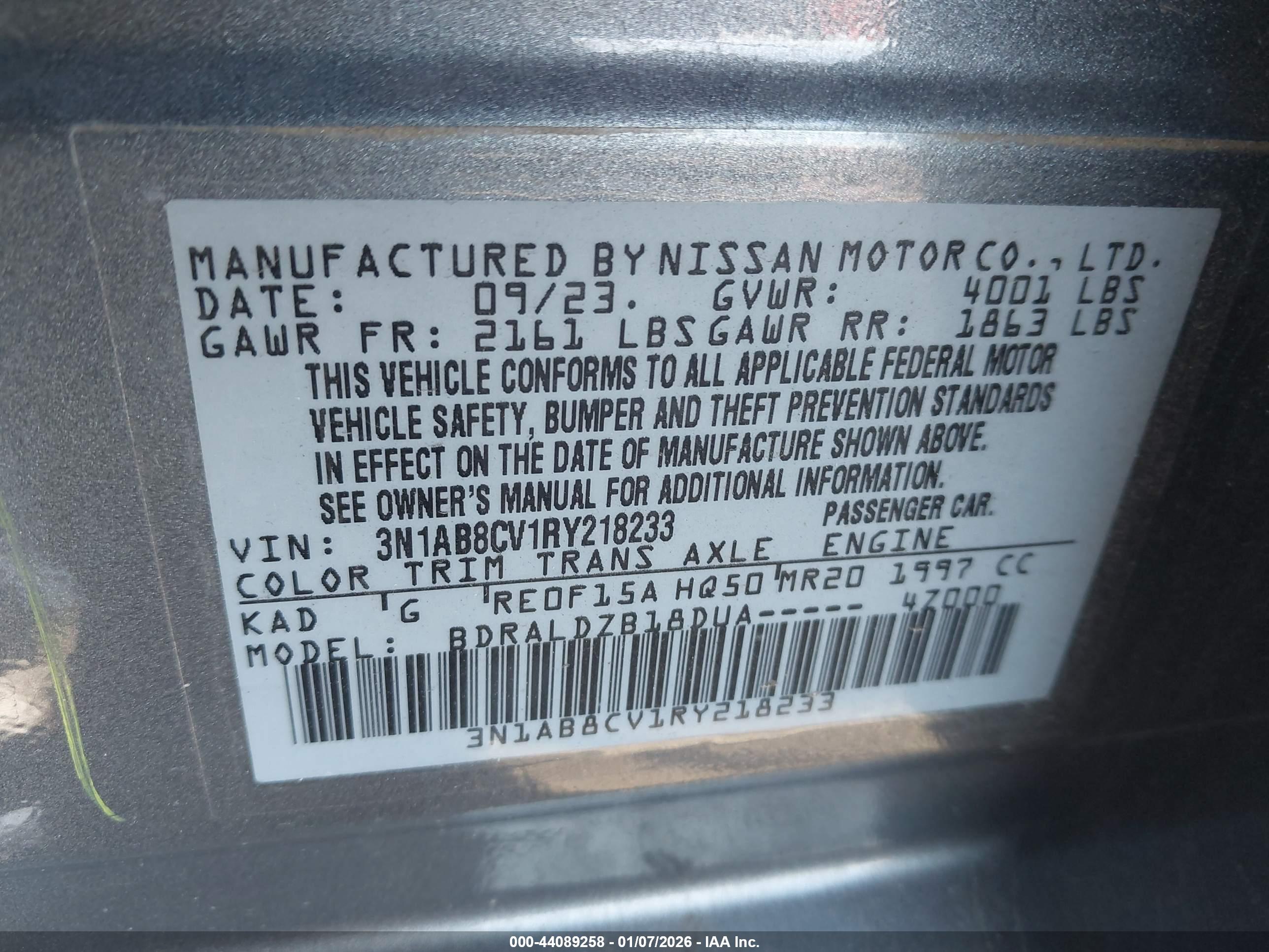 NISSAN SENTRA image 9