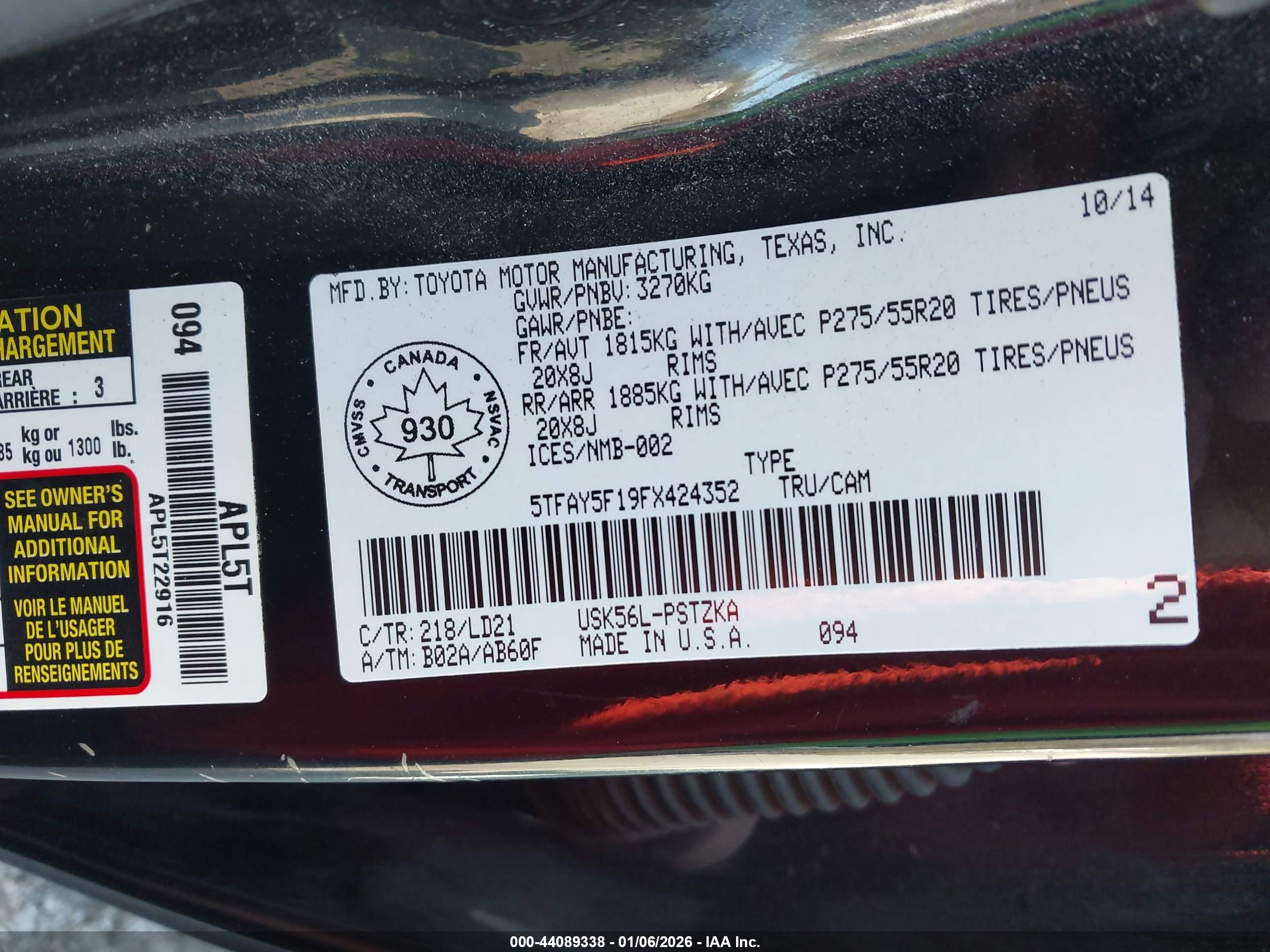 TOYOTA TUNDRA image 9