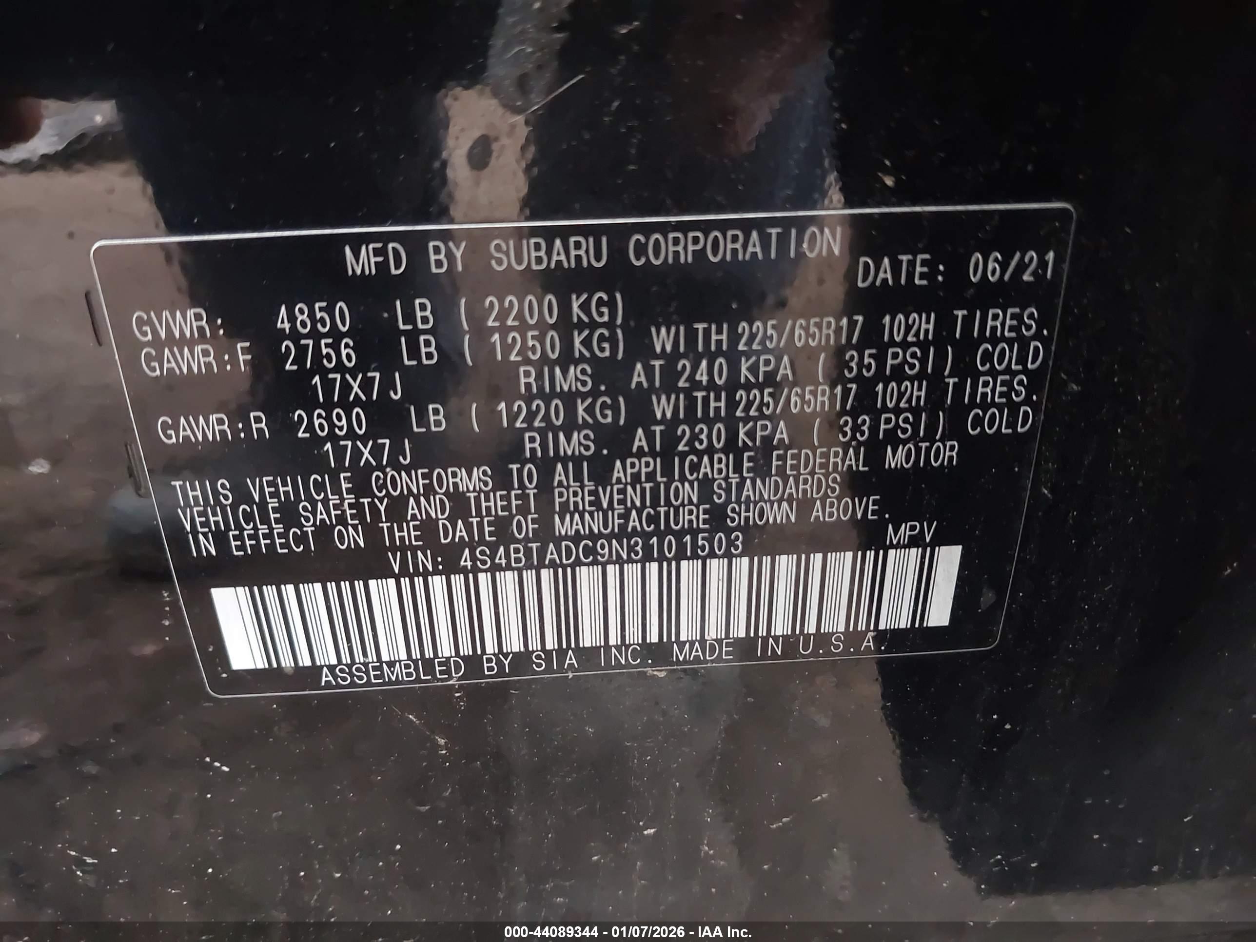 SUBARU OUTBACK image 9