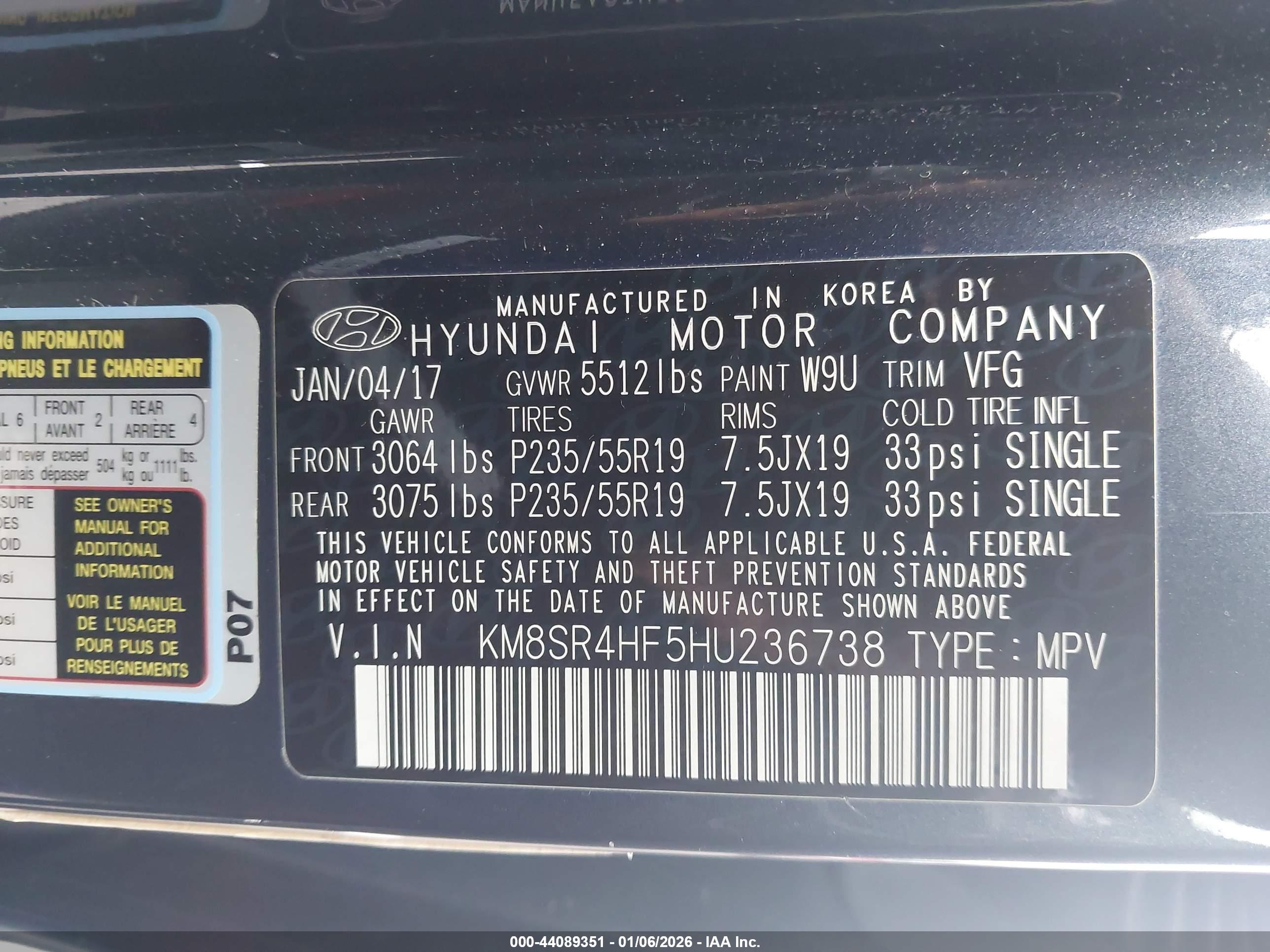 HYUNDAI SANTA image 9