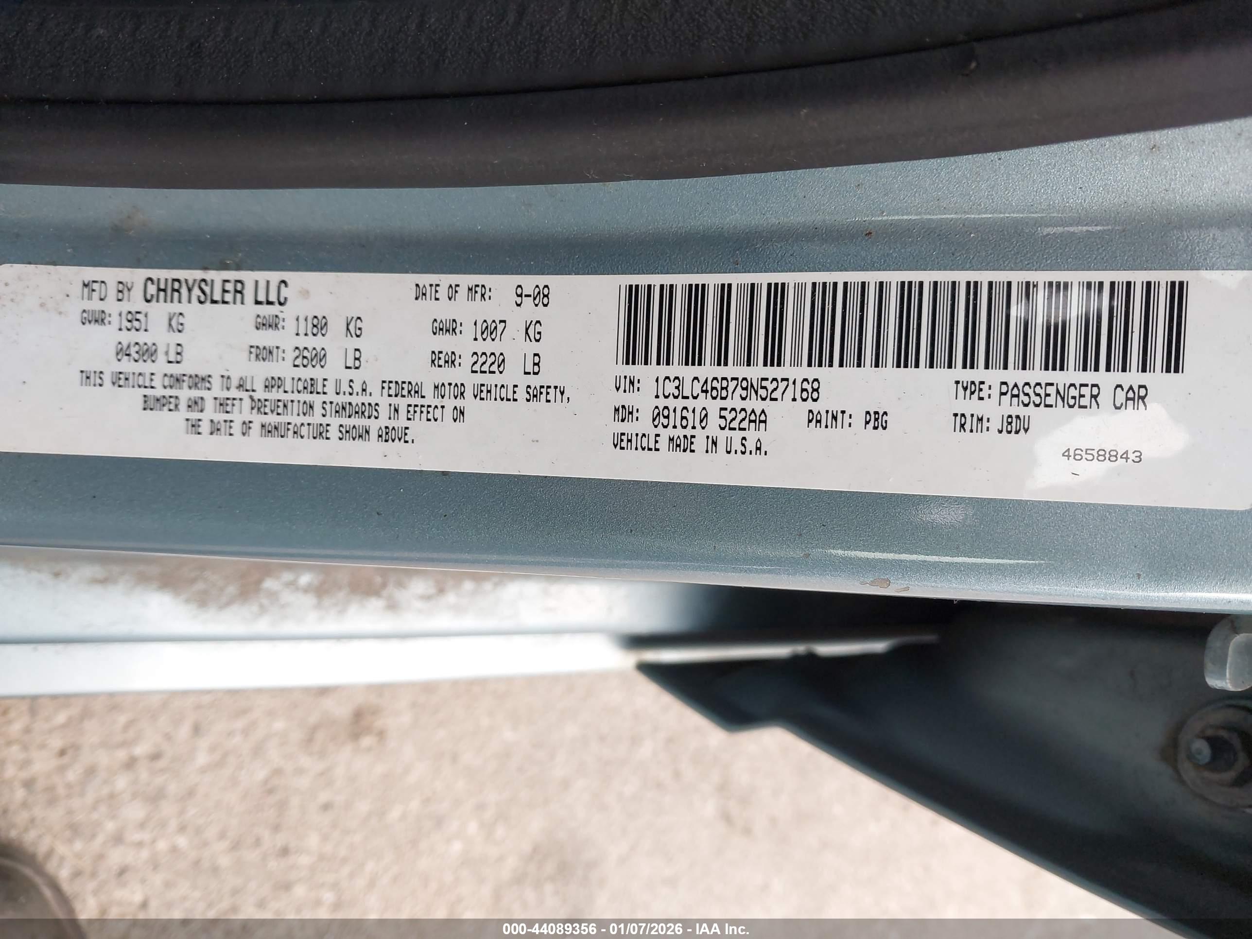 CHRYSLER SEBRING image 9