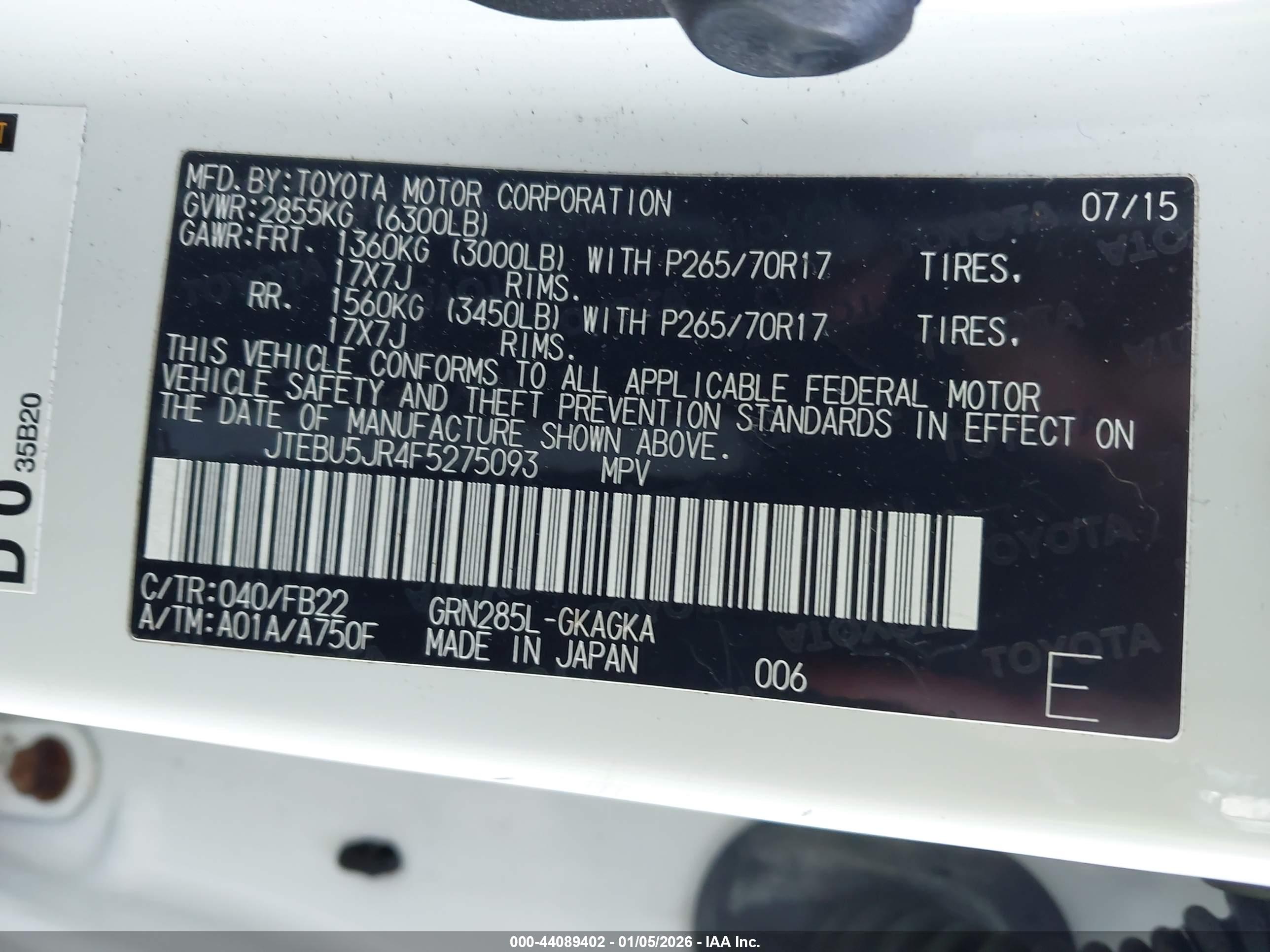 TOYOTA 4RUNNER image 9