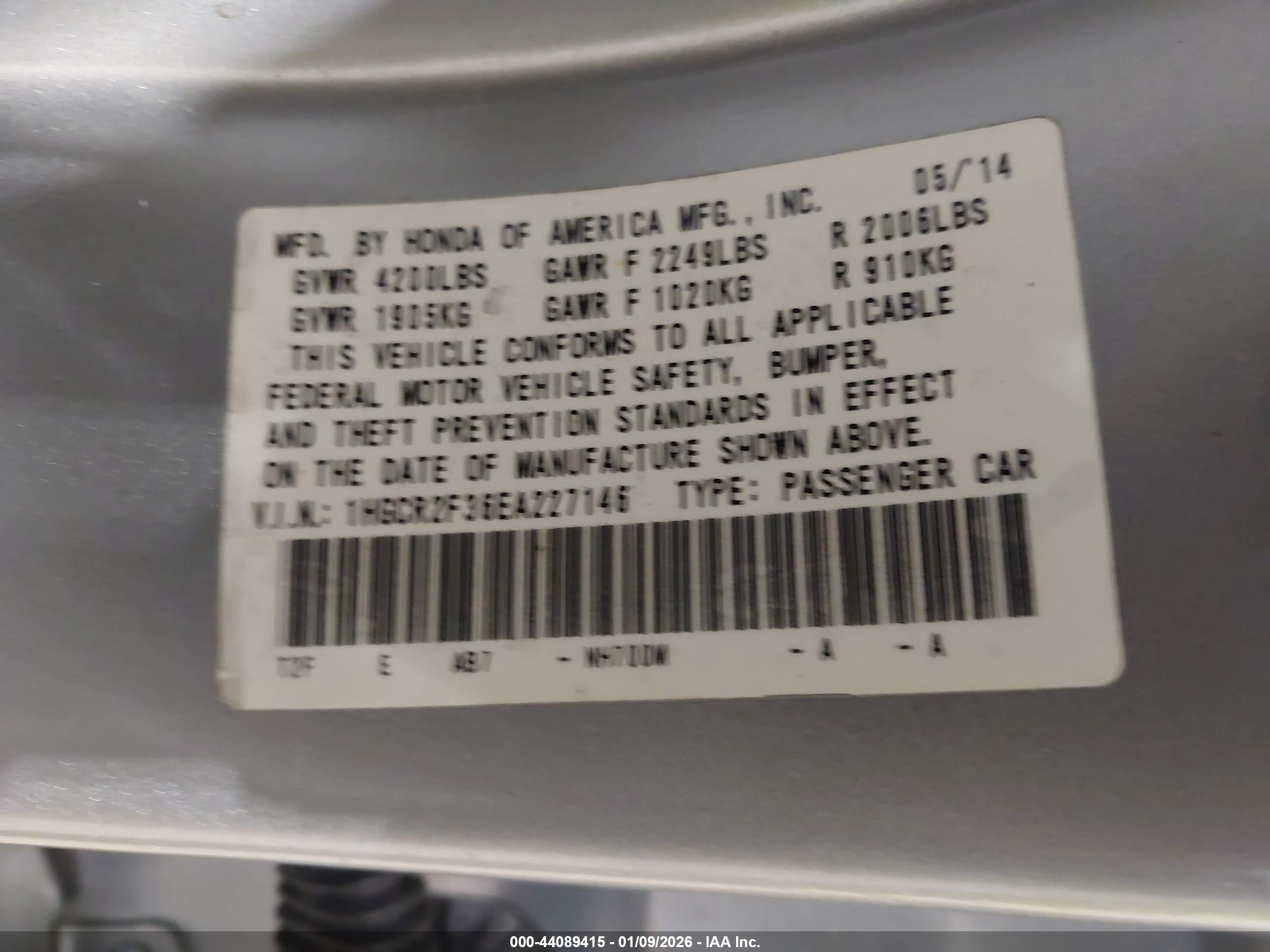 HONDA ACCORD image 9