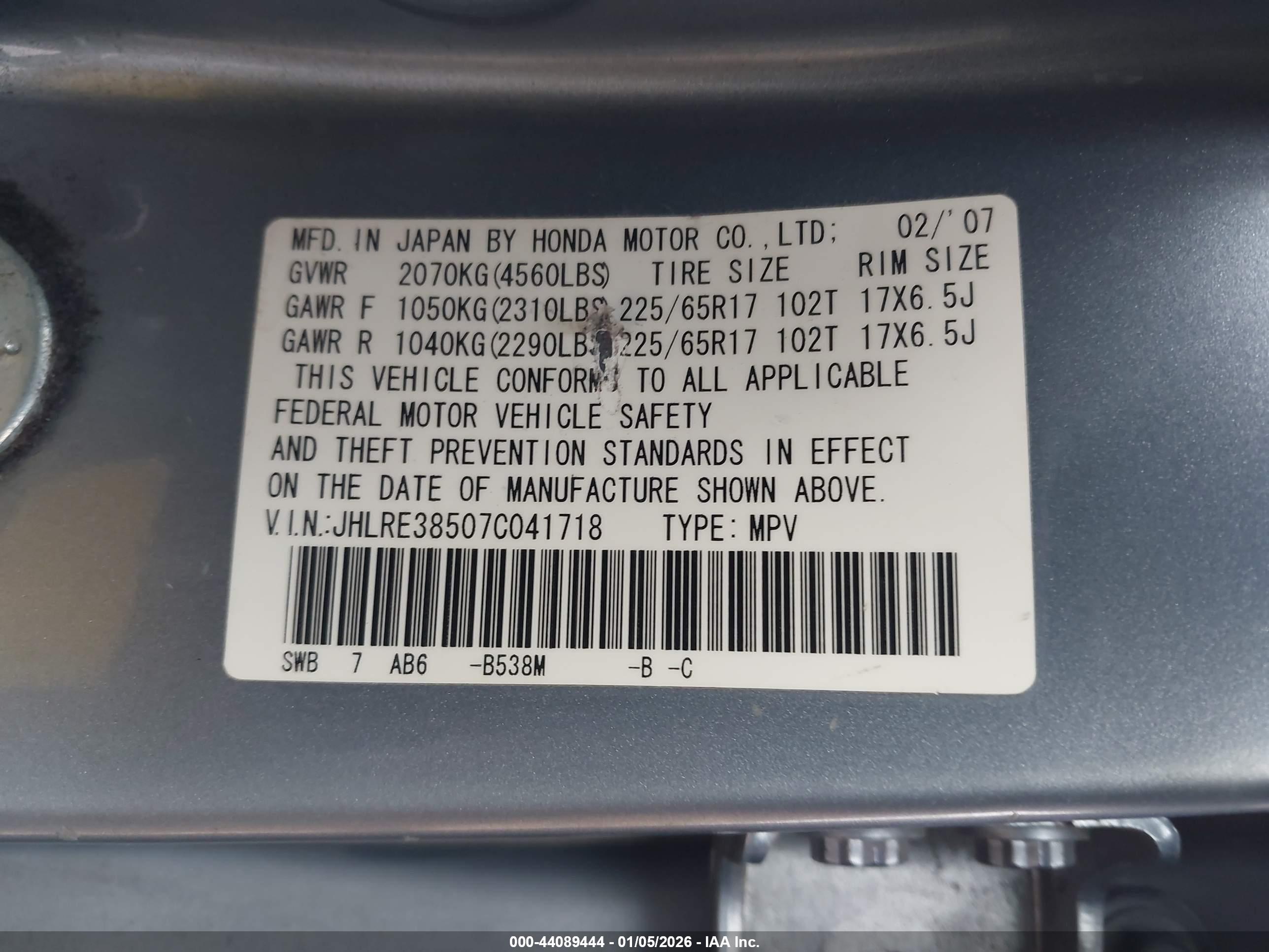HONDA CR-V image 9