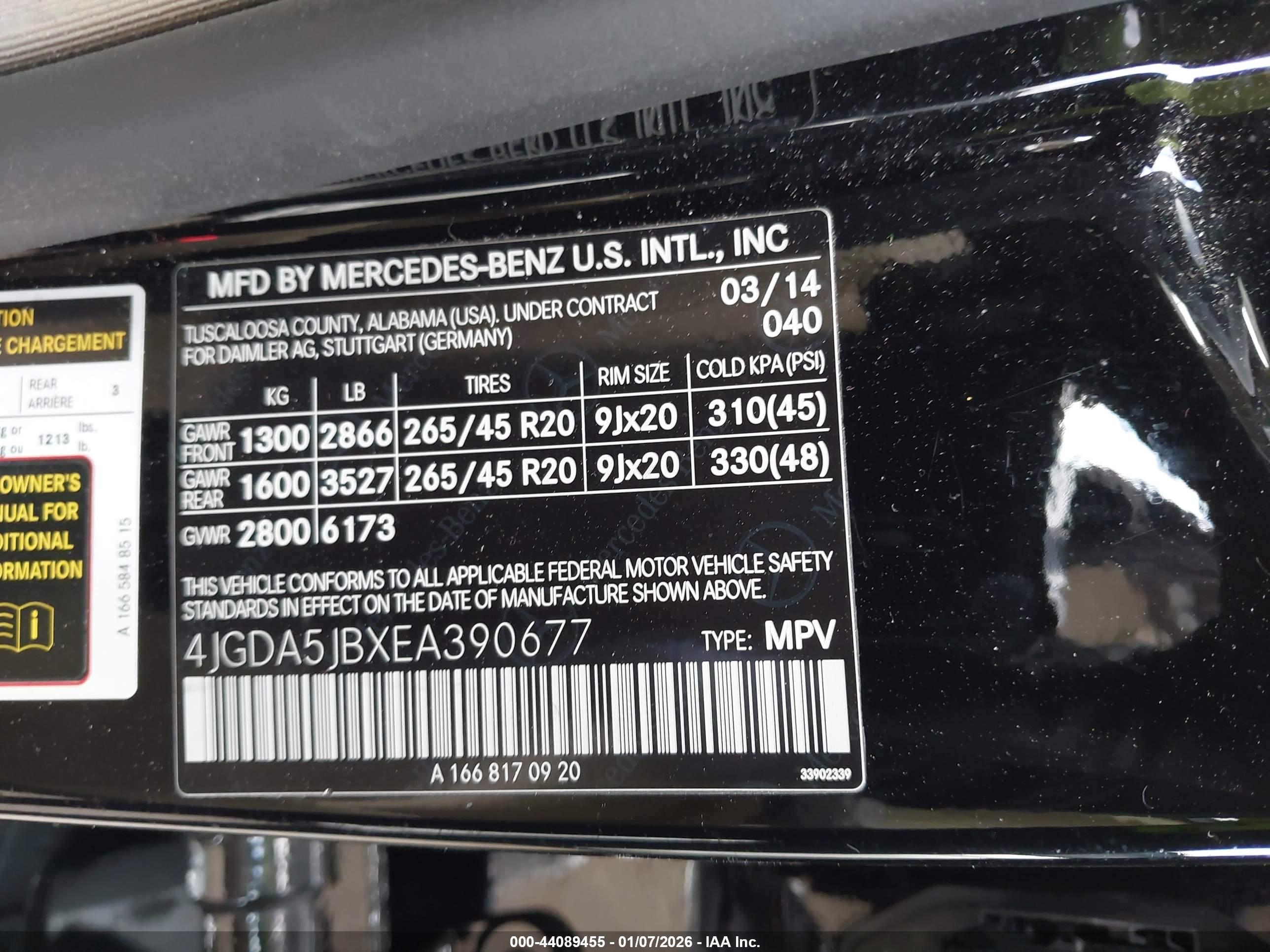 MERCEDES-BENZ ML image 9