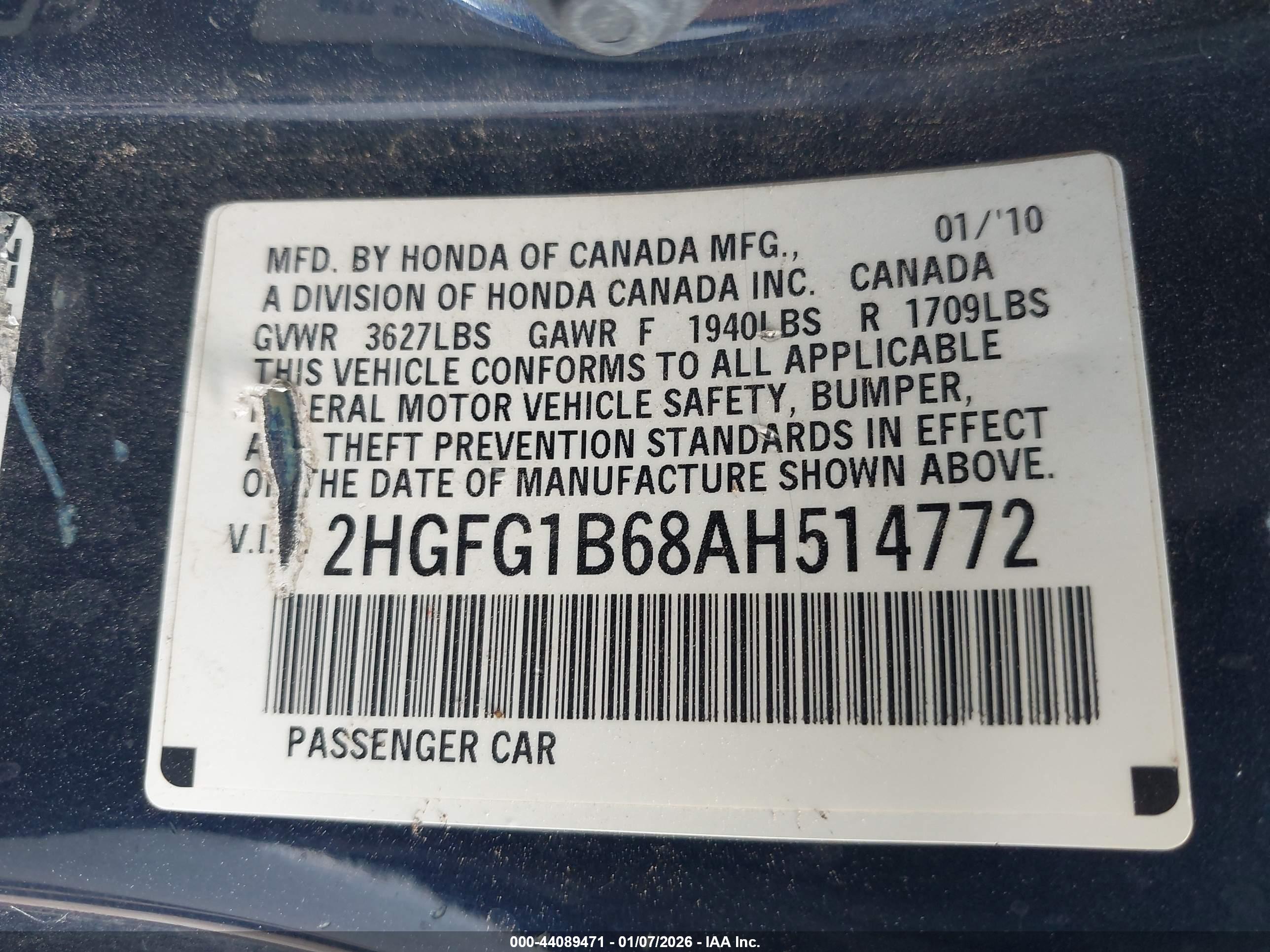 HONDA CIVIC image 9