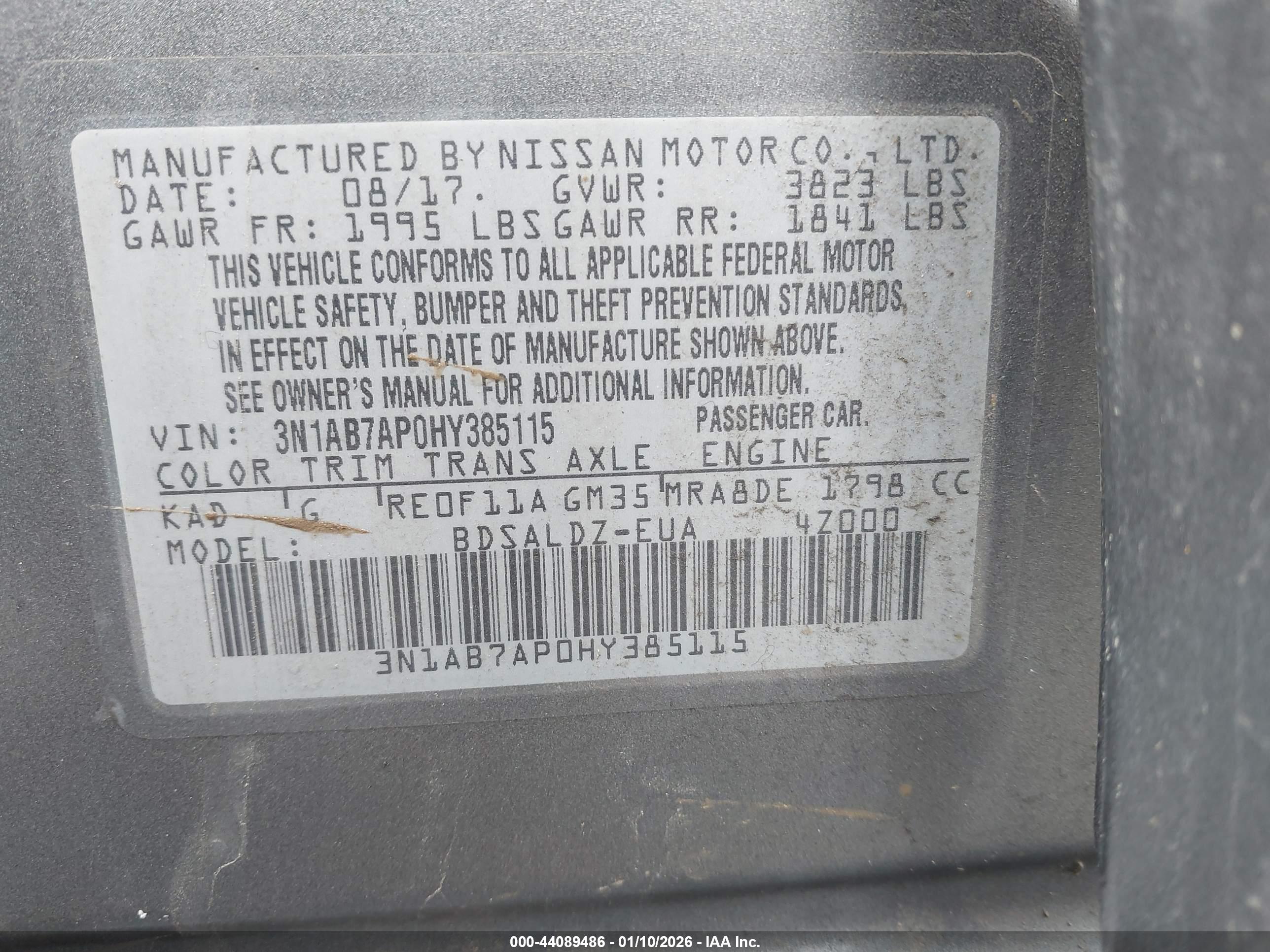 NISSAN SENTRA image 9