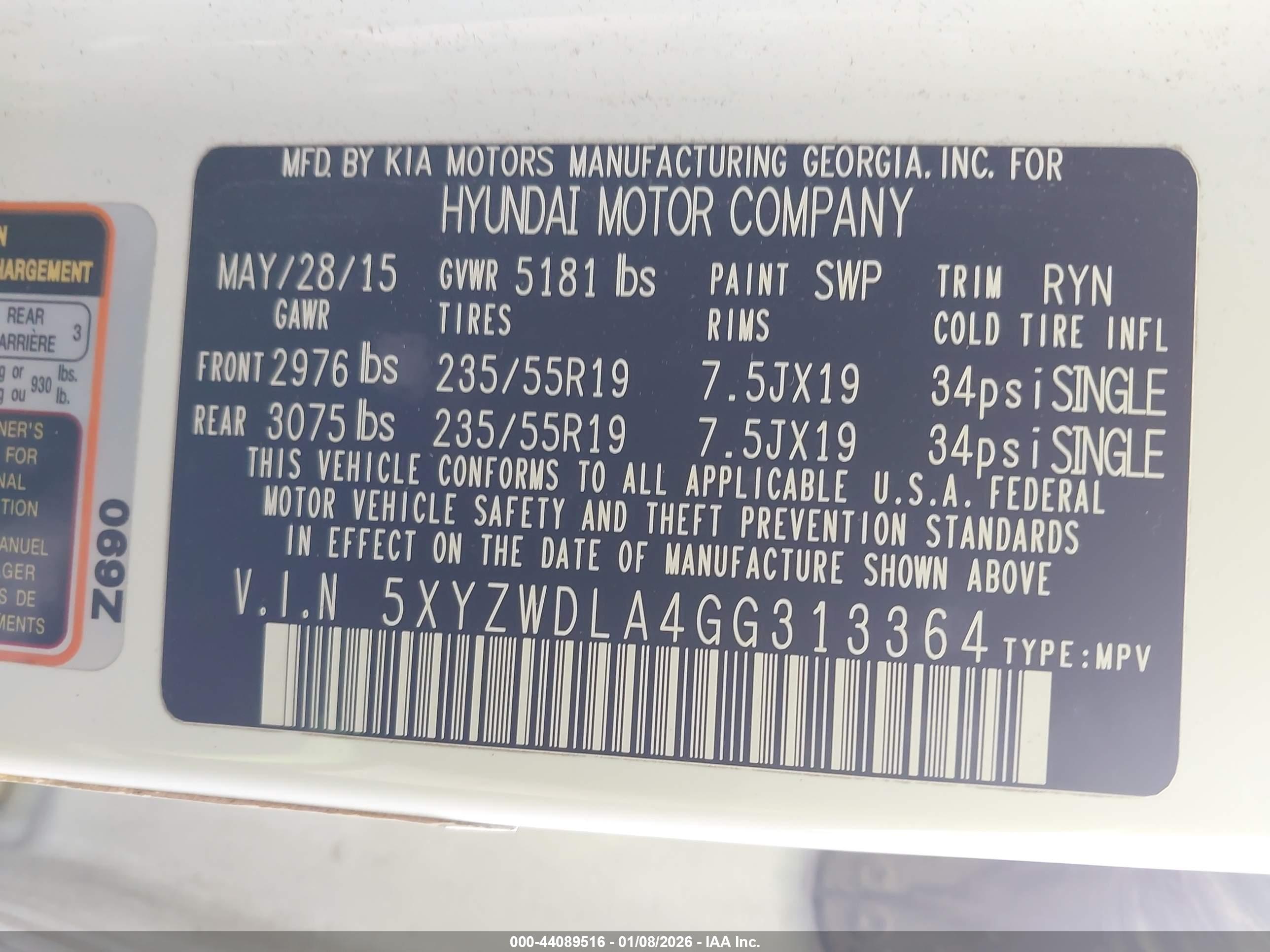 HYUNDAI SANTA image 9