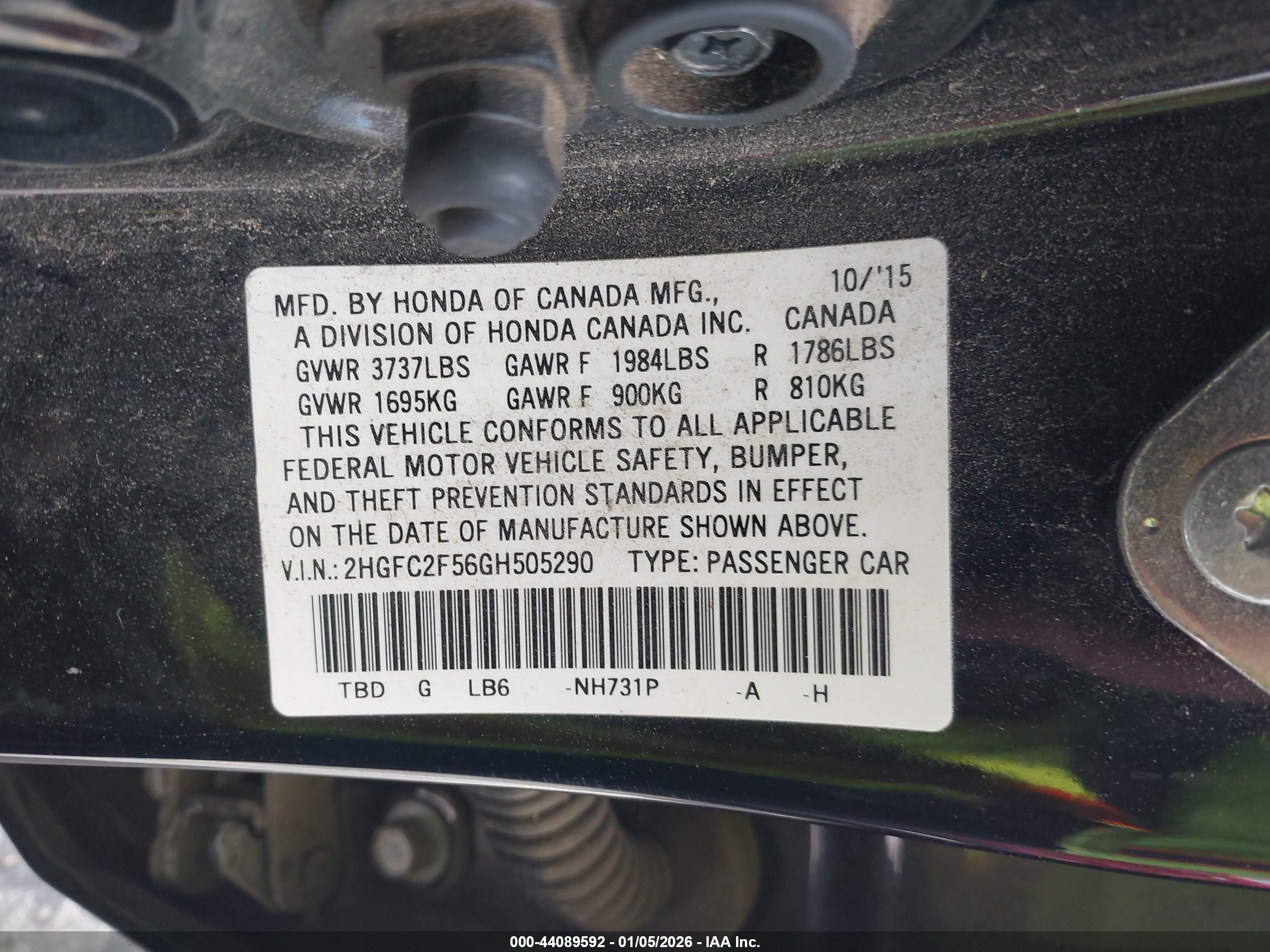 HONDA CIVIC image 9