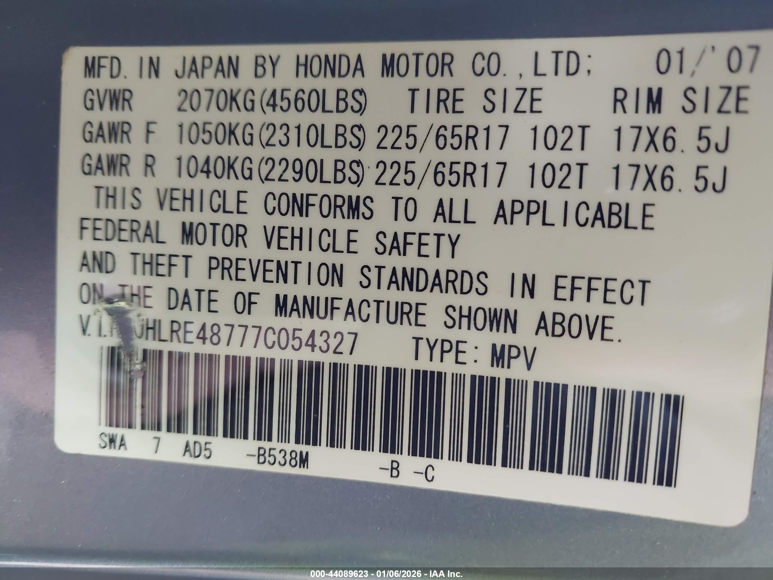 HONDA CR-V image 9