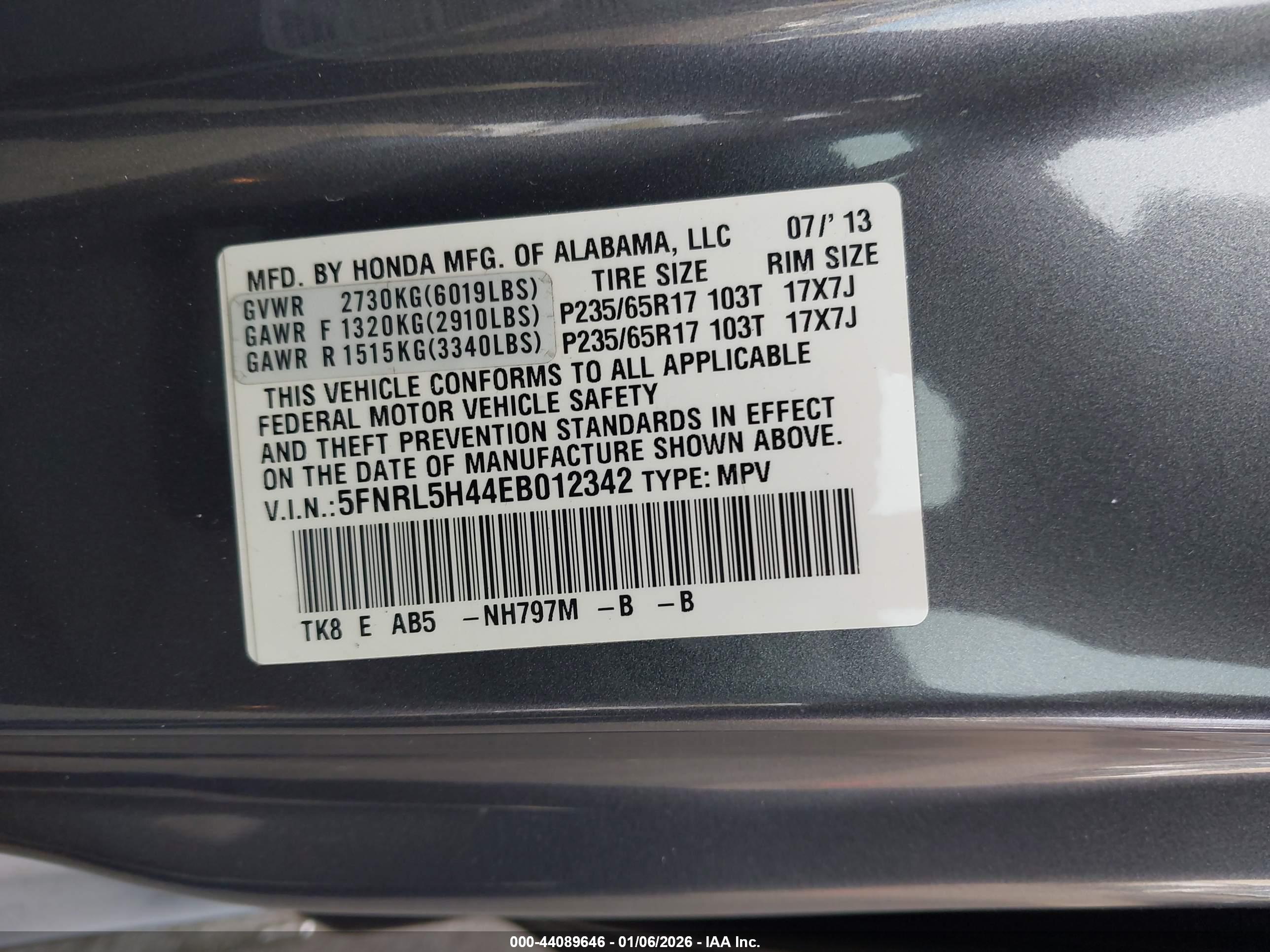 HONDA ODYSSEY image 9