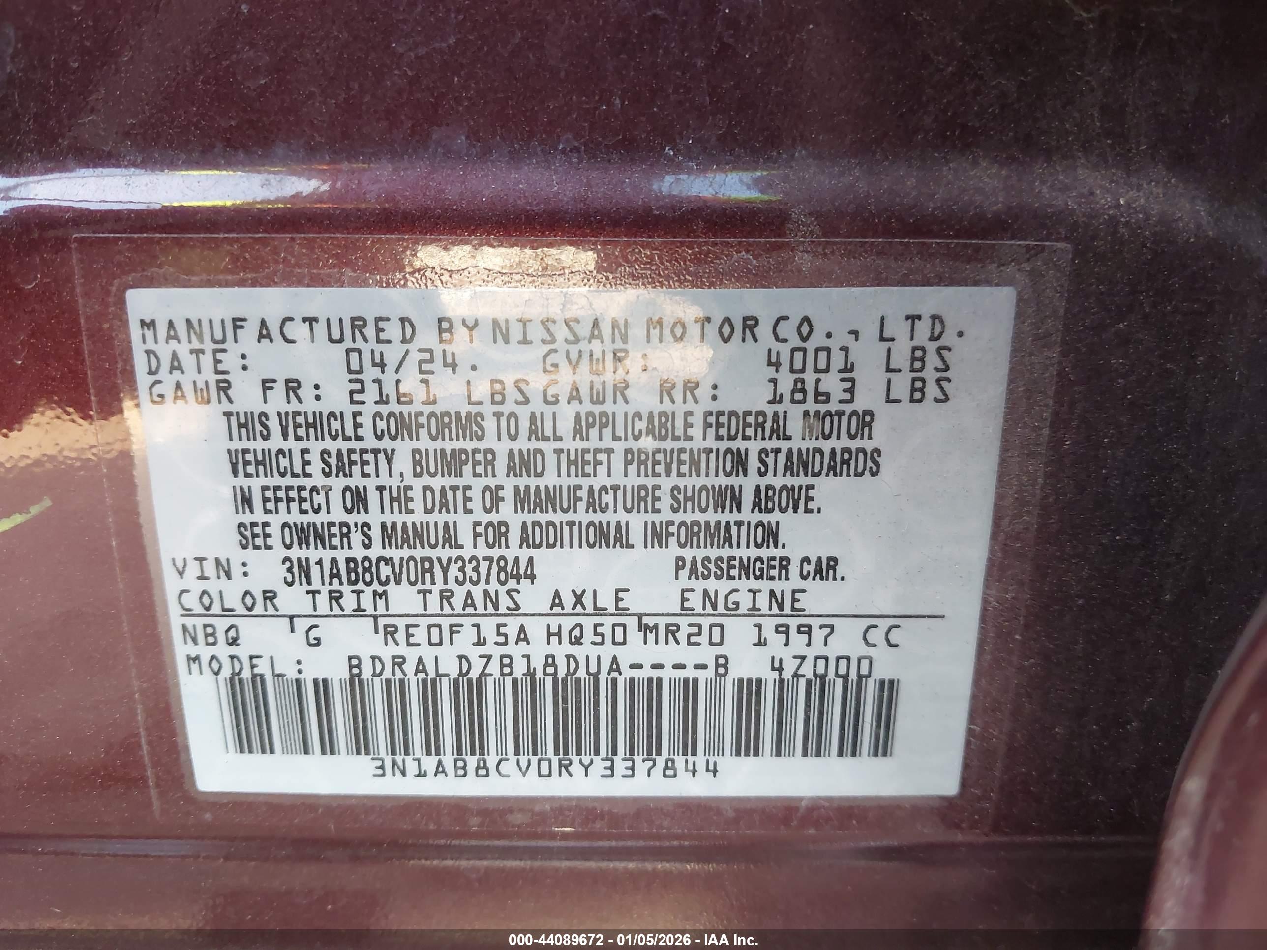 NISSAN SENTRA image 9