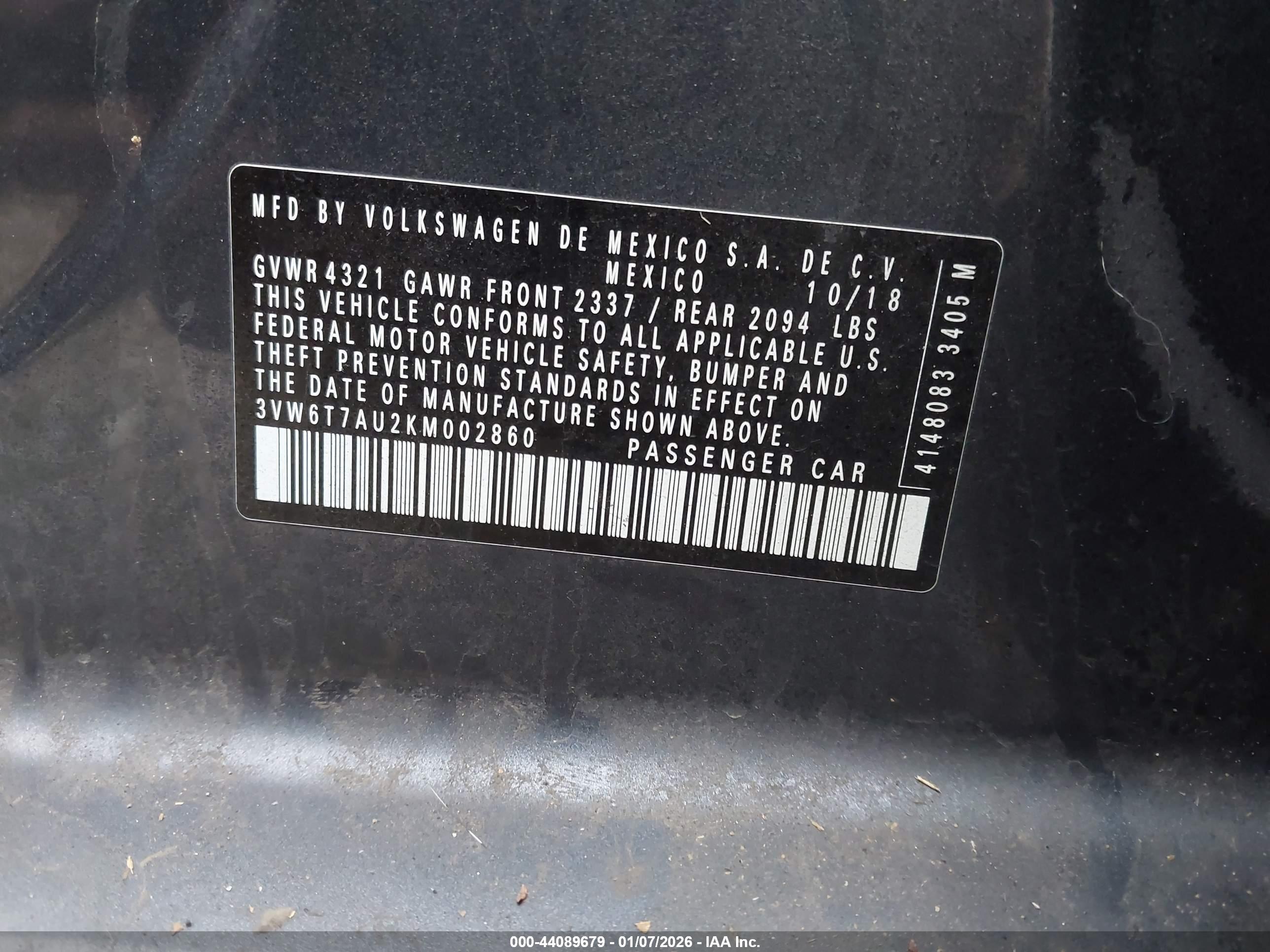 VOLKSWAGEN GOLF image 9