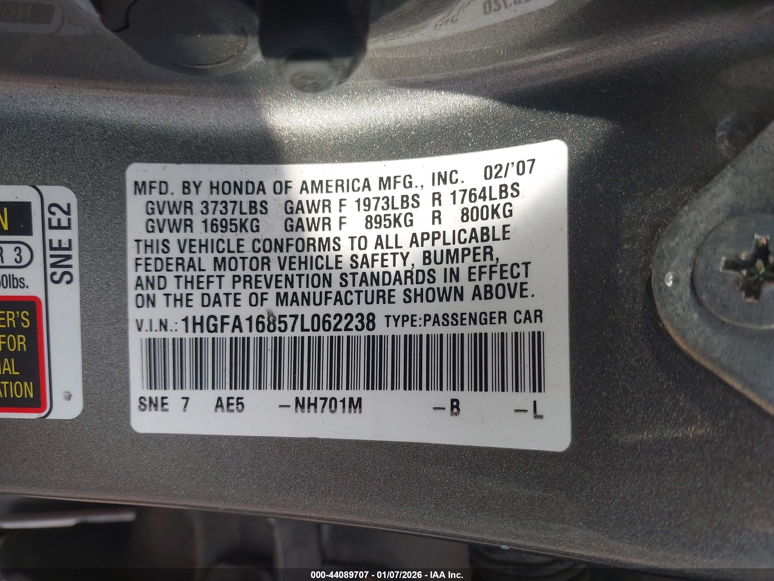 HONDA CIVIC image 9