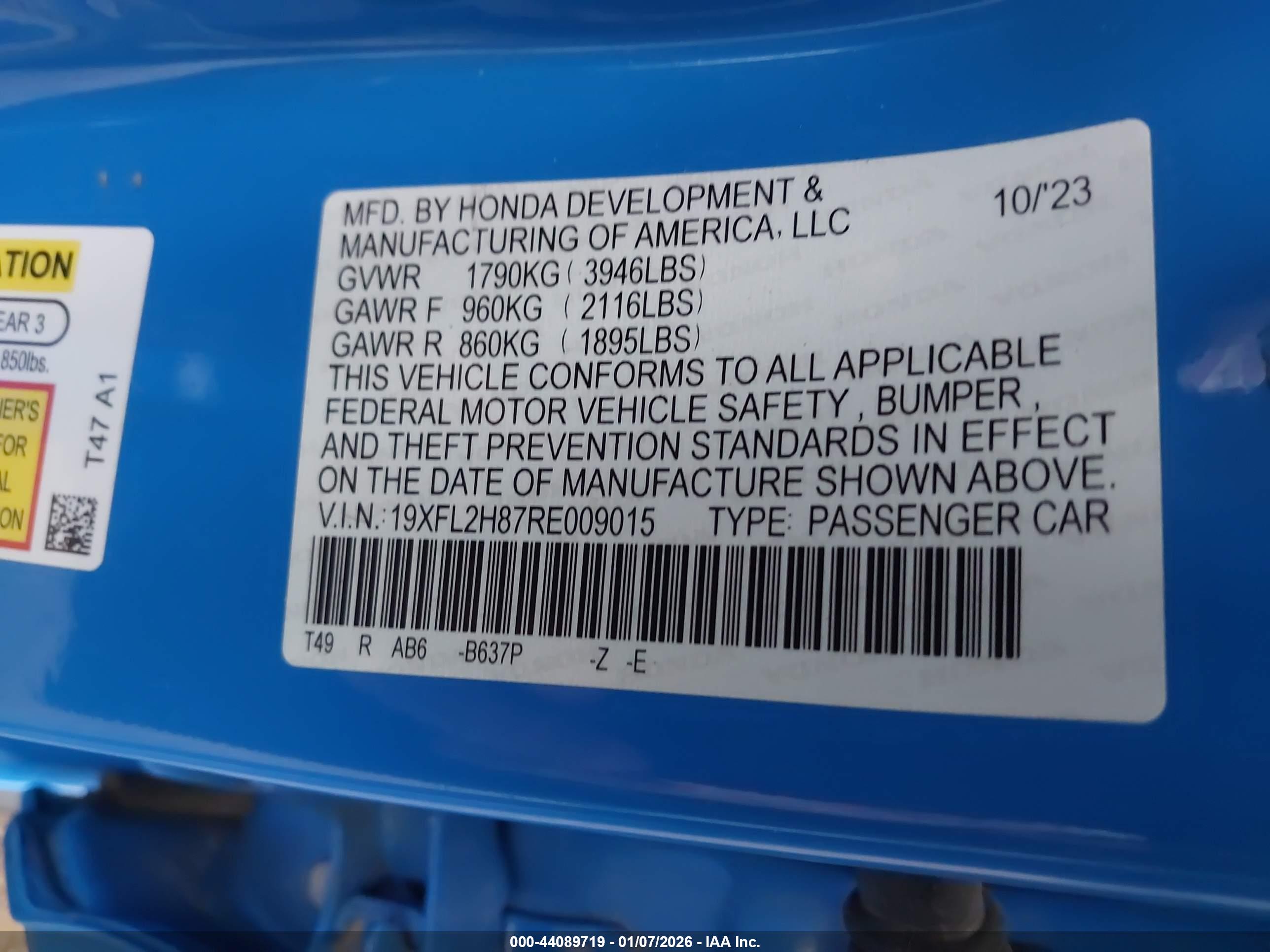 HONDA CIVIC image 9