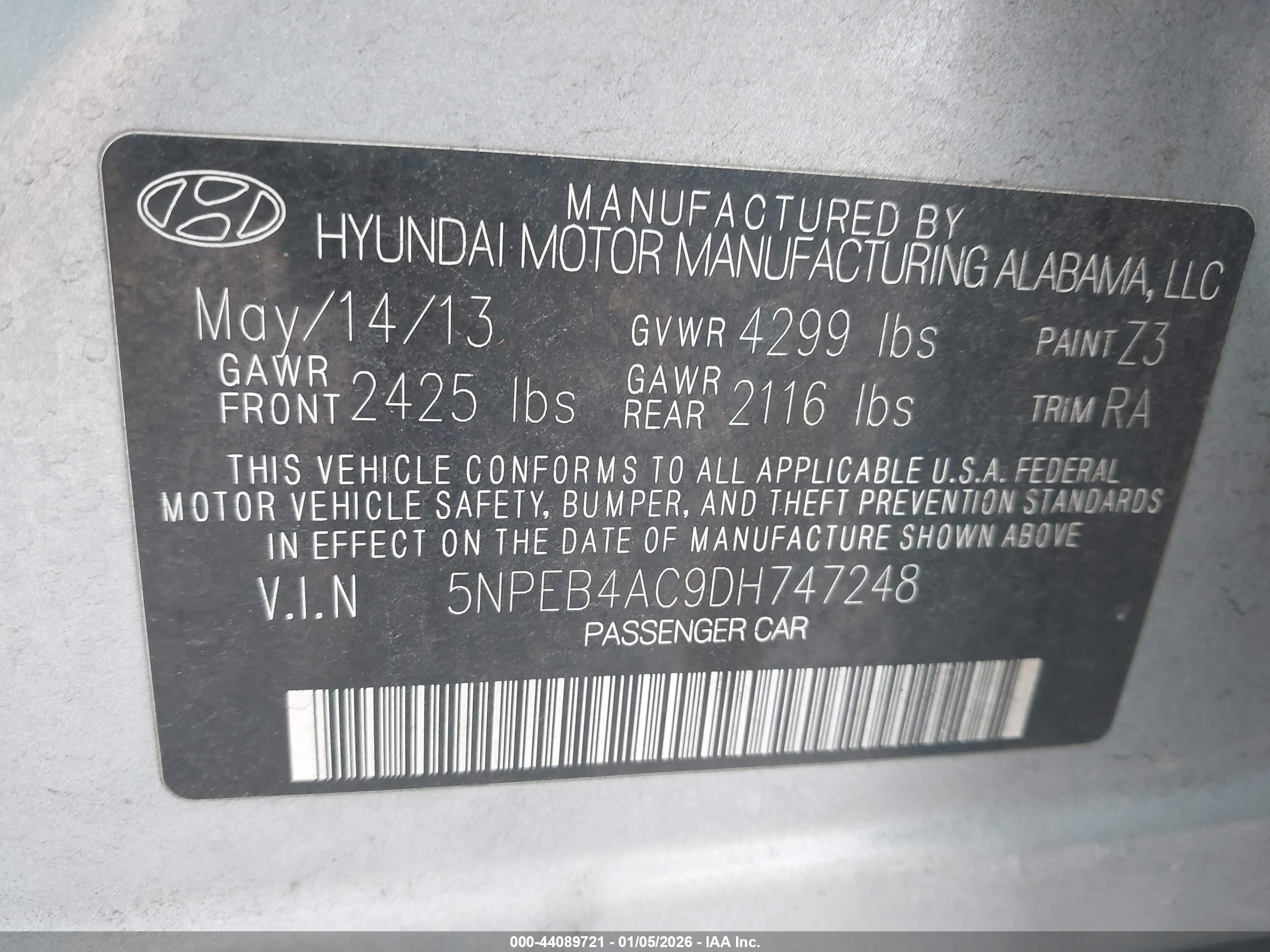 HYUNDAI SONATA image 9